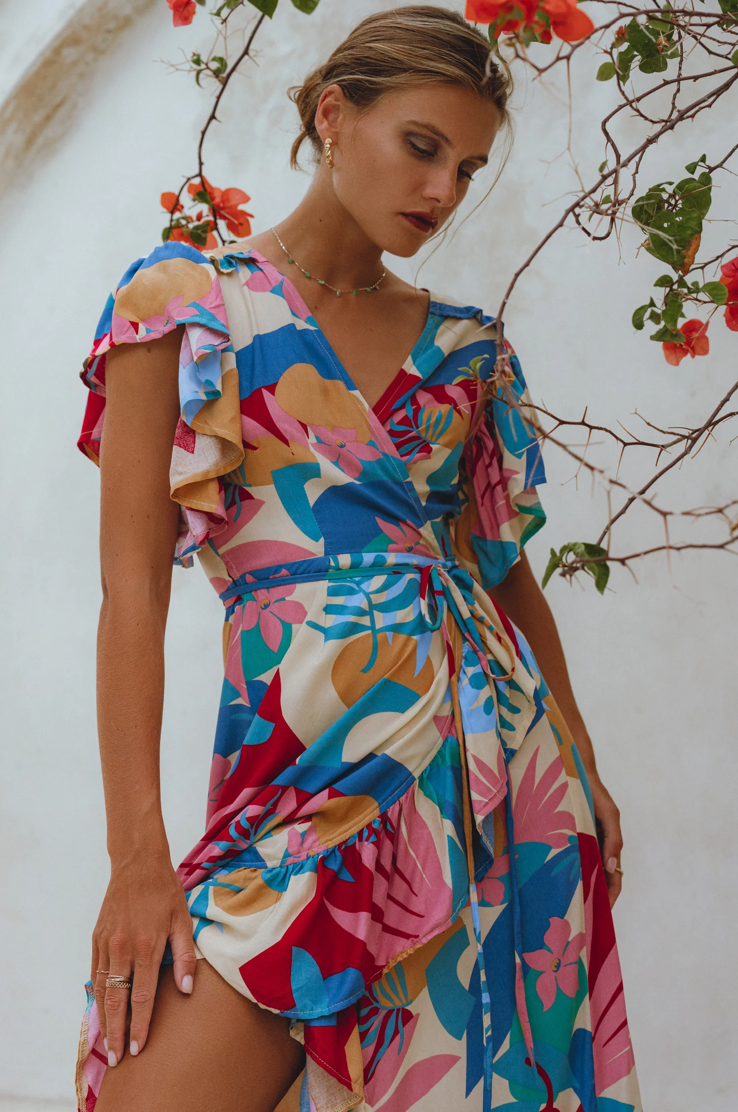 Carmen Wrap Maxi Dress (Sale) - Image 26