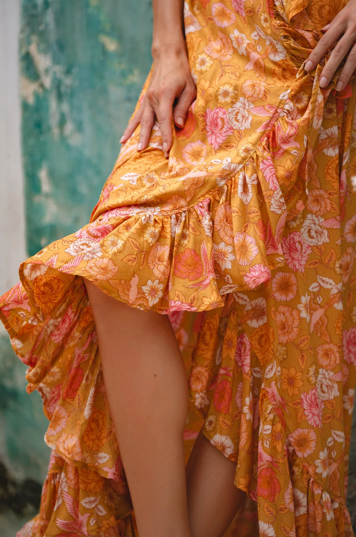 Carmen Wrap Maxi Dress (Sale) - Image 12