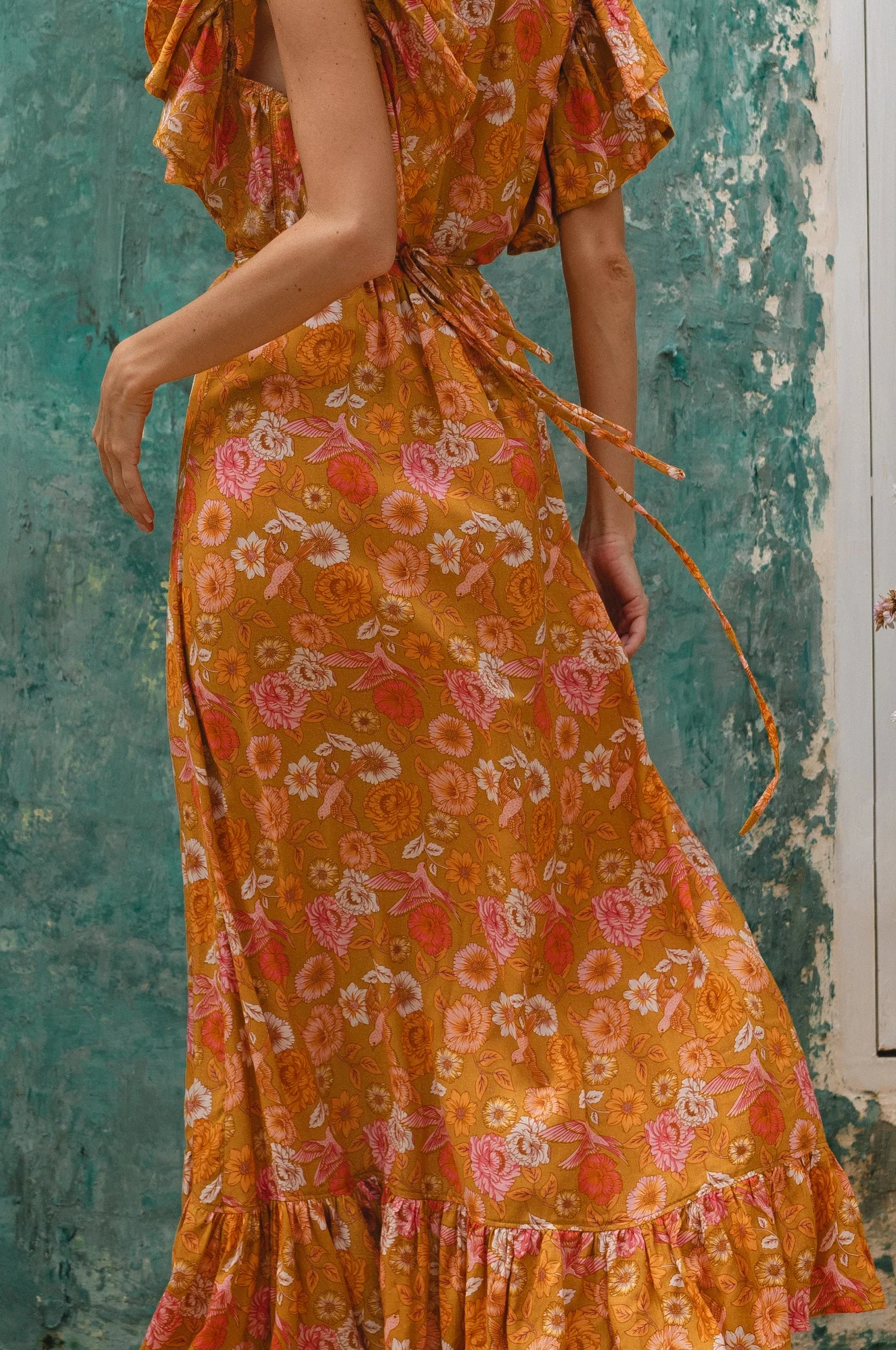 Carmen Wrap Maxi Dress (Sale) - Image 13