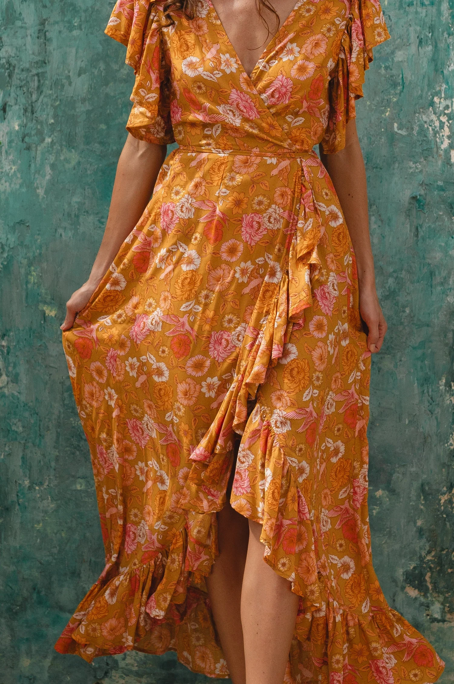 Carmen Wrap Maxi Dress (Sale) - Image 15