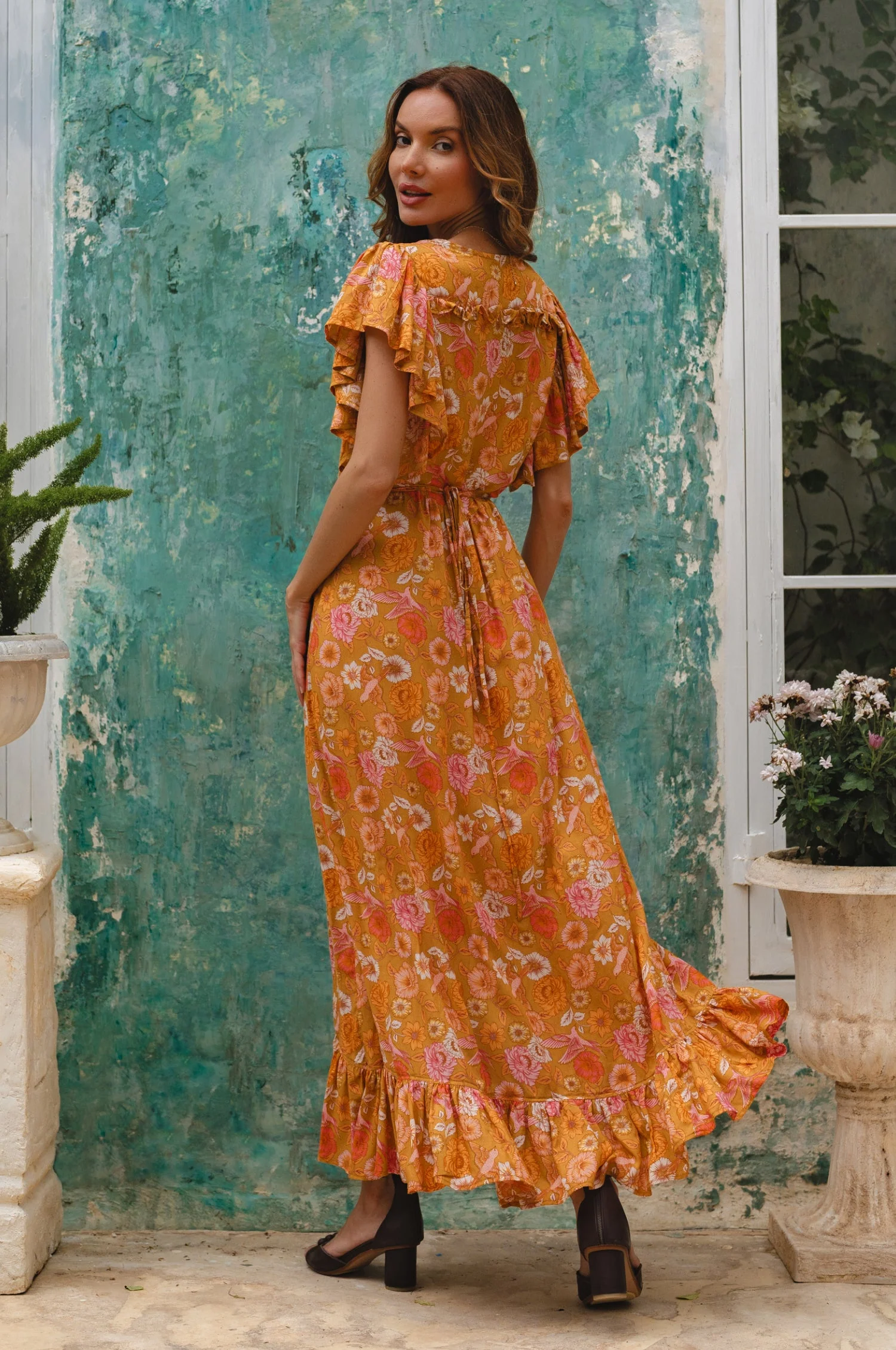 Carmen Wrap Maxi Dress (Sale) - Image 16