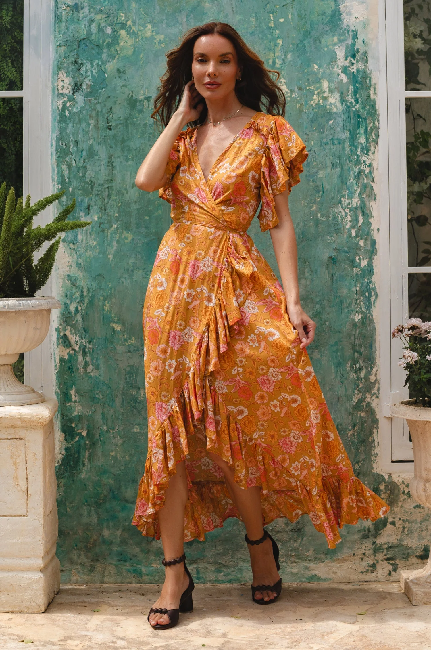 Carmen Wrap Maxi Dress (Sale) - Image 18