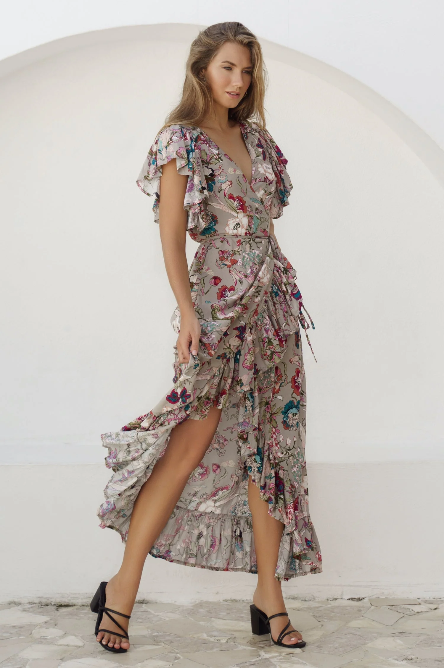 Carmen Wrap Maxi Dress (Sale) - Image 26