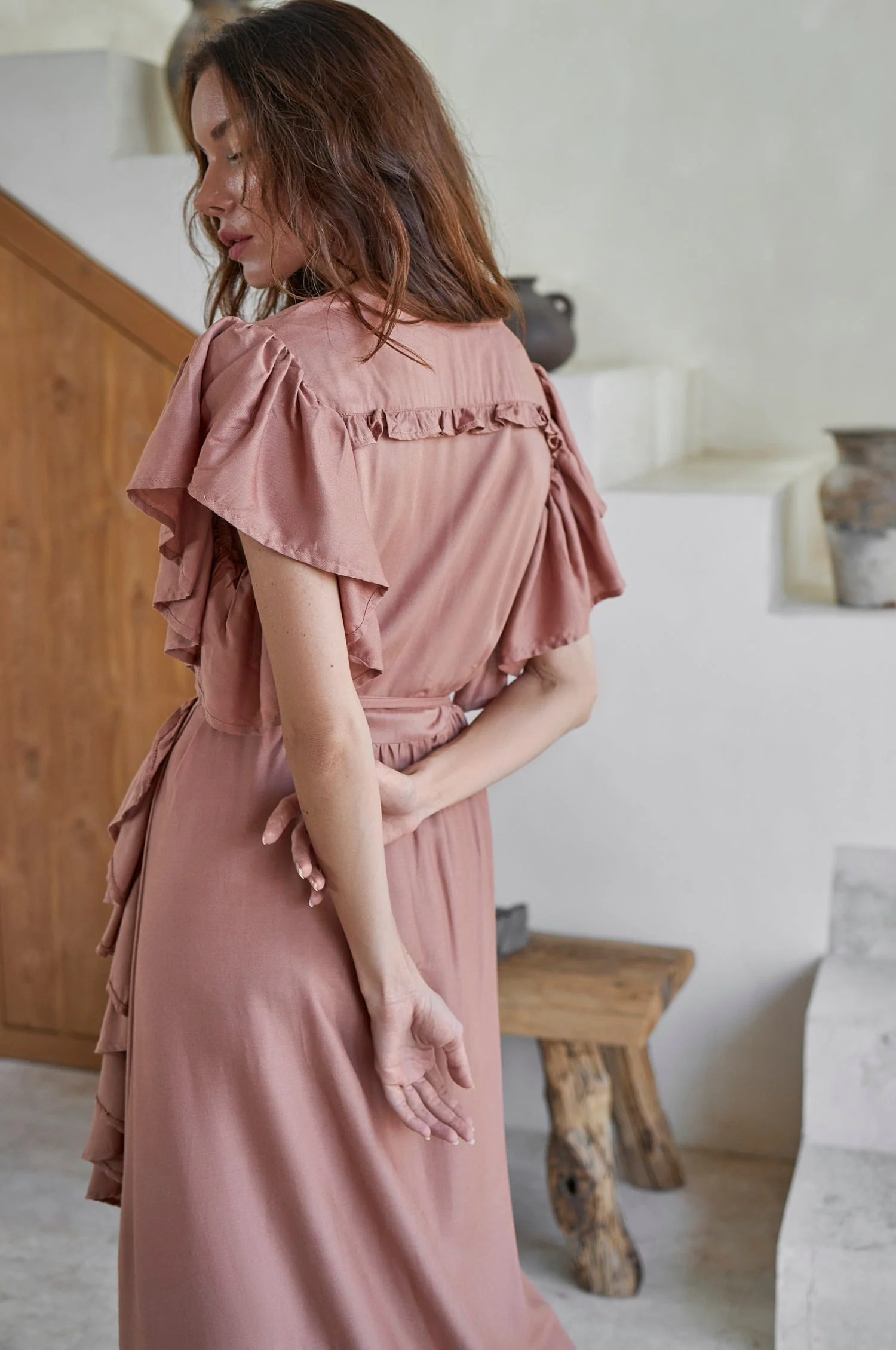 Carmen Wrap Maxi Dress (Sale) - Image 39