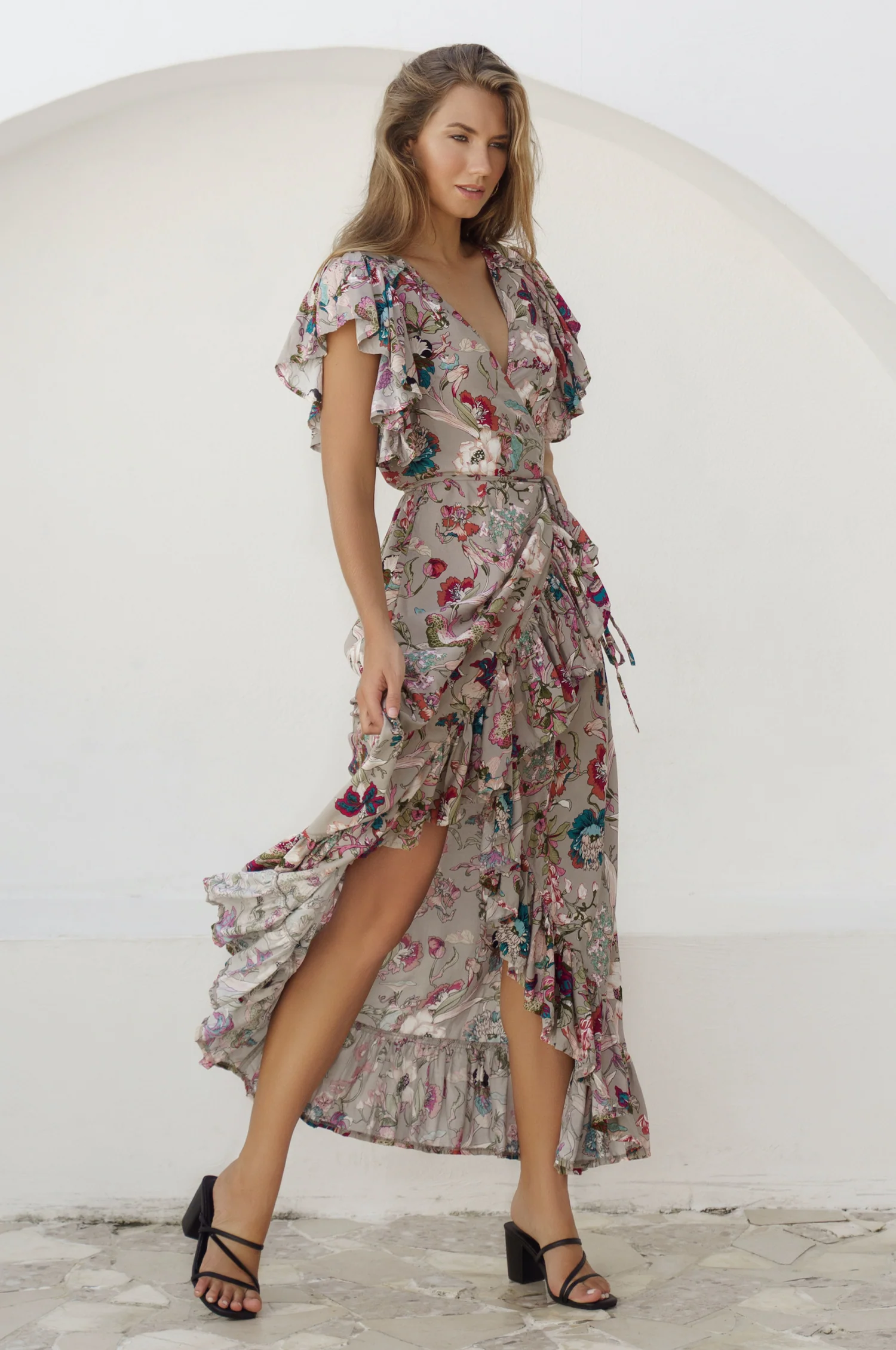 Carmen Wrap Maxi Dress (Sale) - Image 13