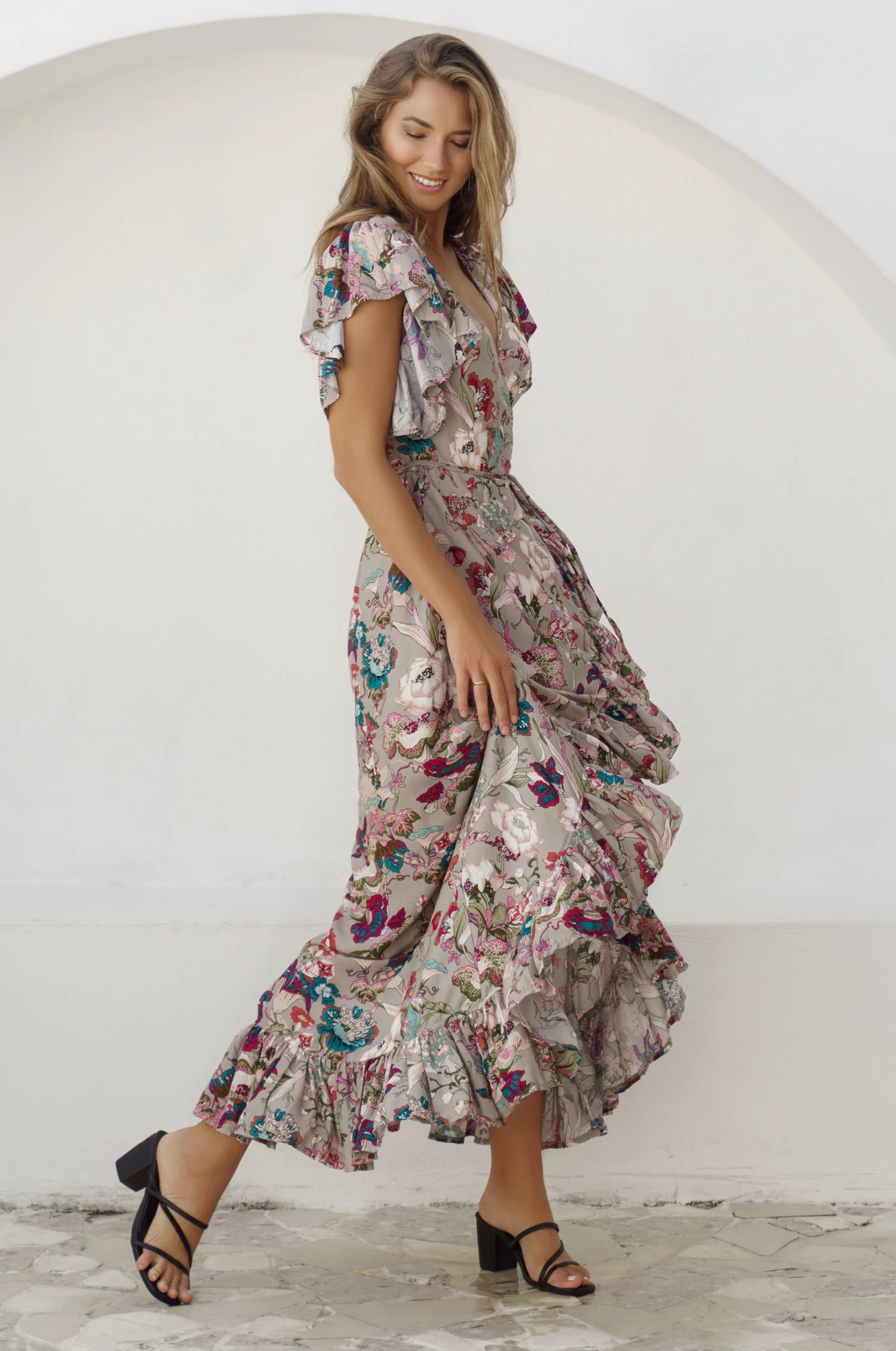 Carmen Wrap Maxi Dress (Sale) - Image 14