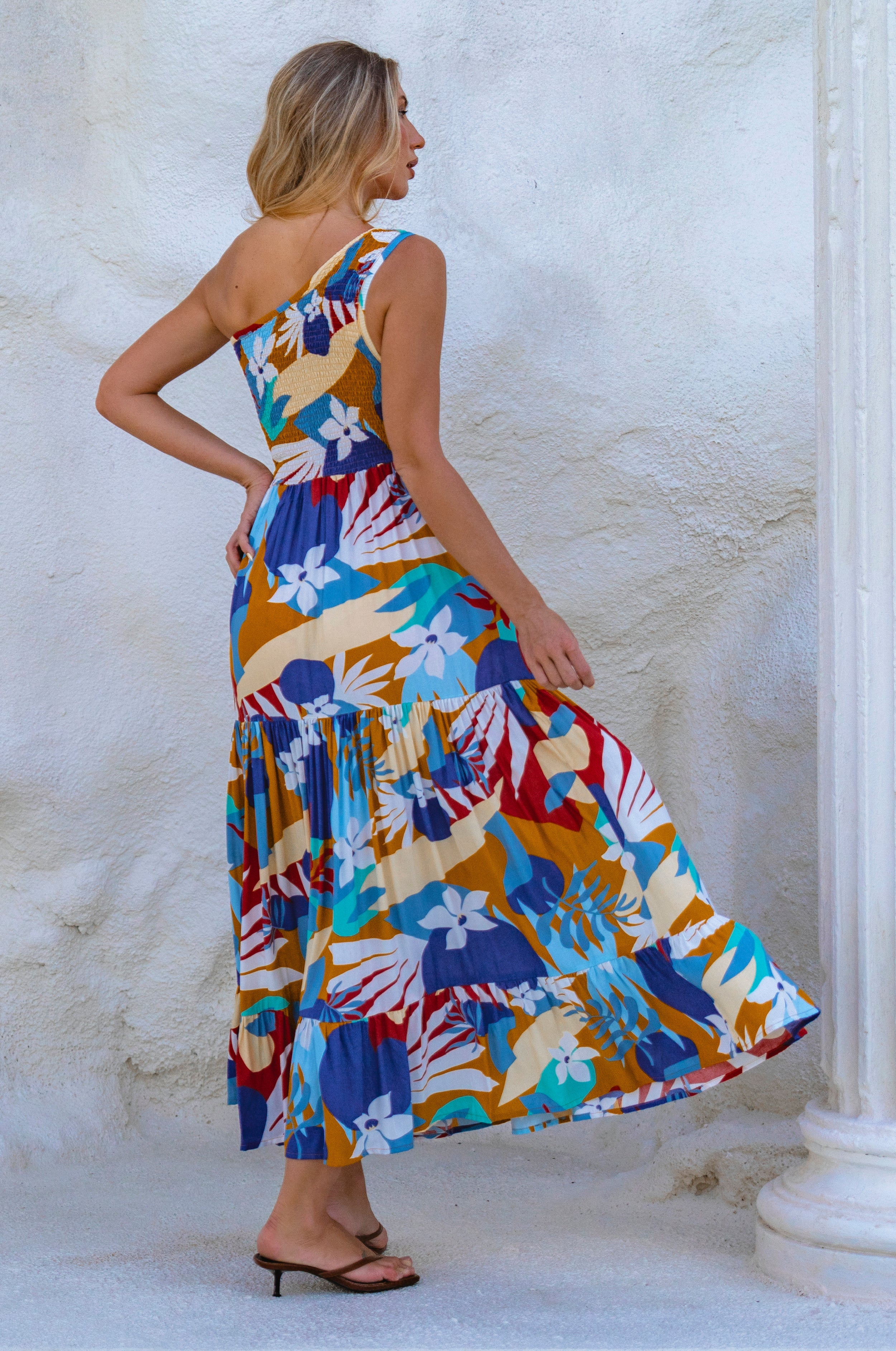 Cassandra One Shoulder Maxi Dress - Image 39