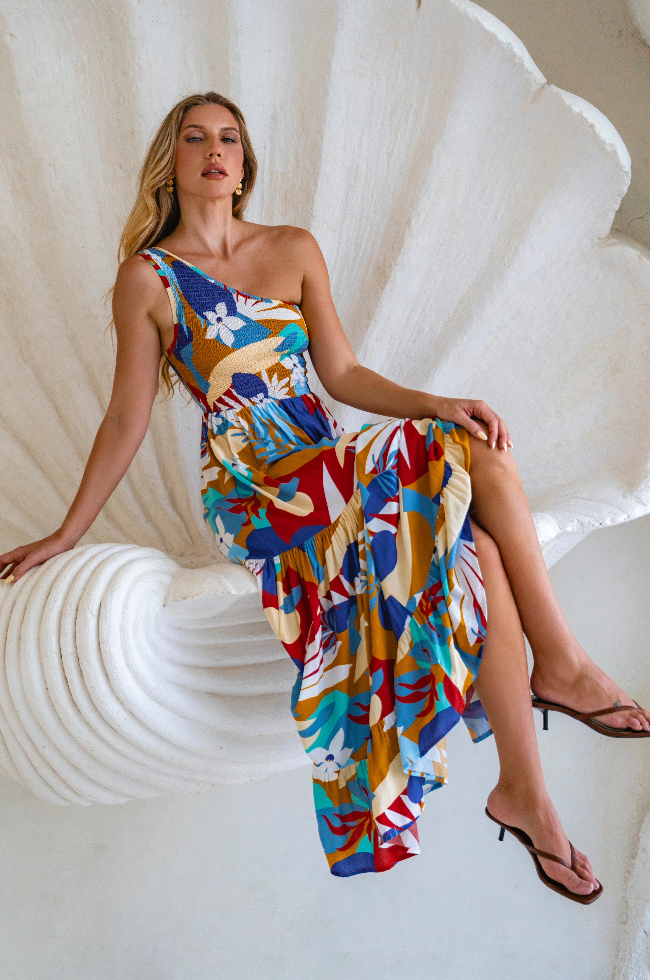 Cassandra One Shoulder Maxi Dress - Image 37