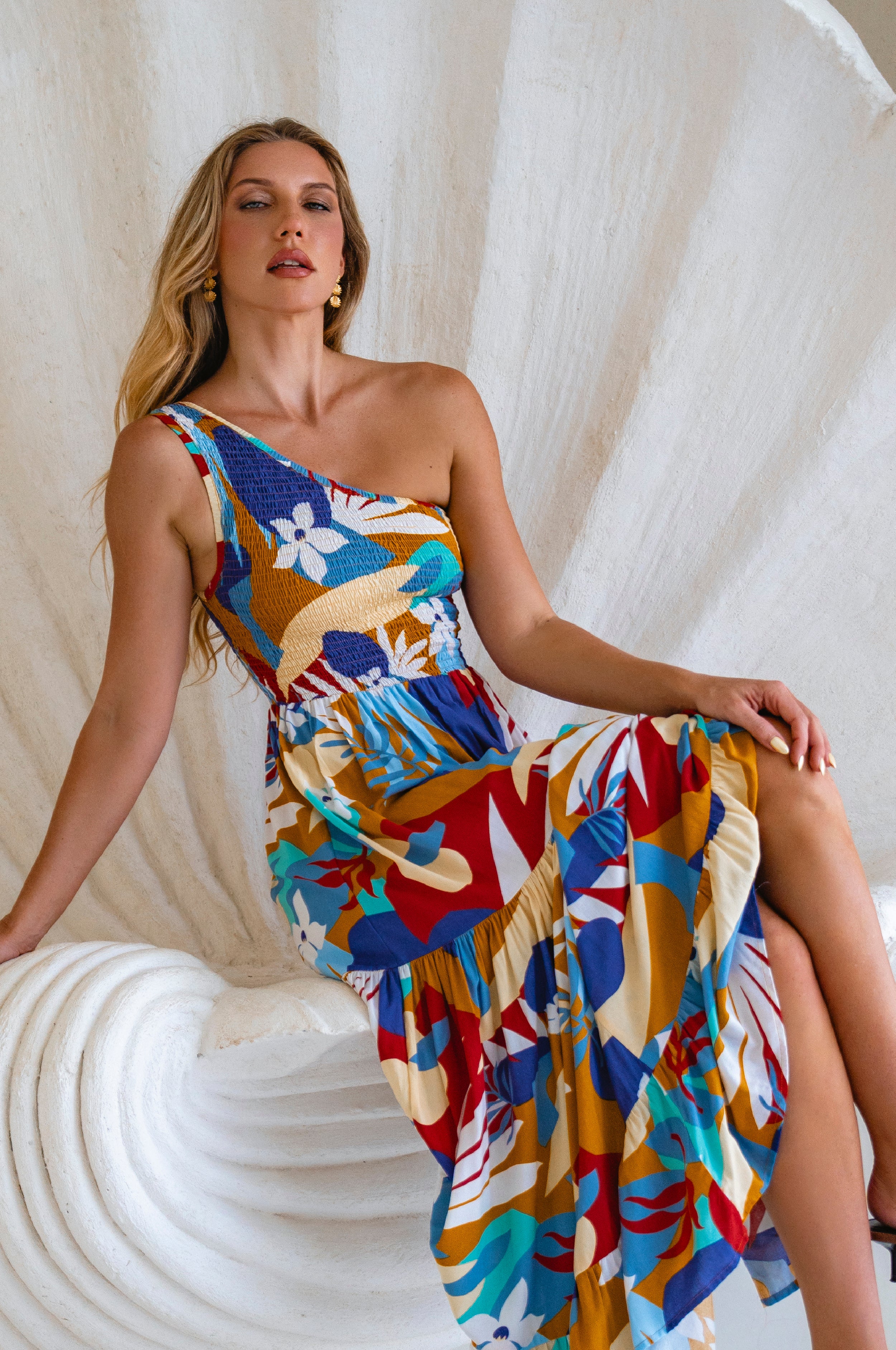 Cassandra One Shoulder Maxi Dress - Image 41