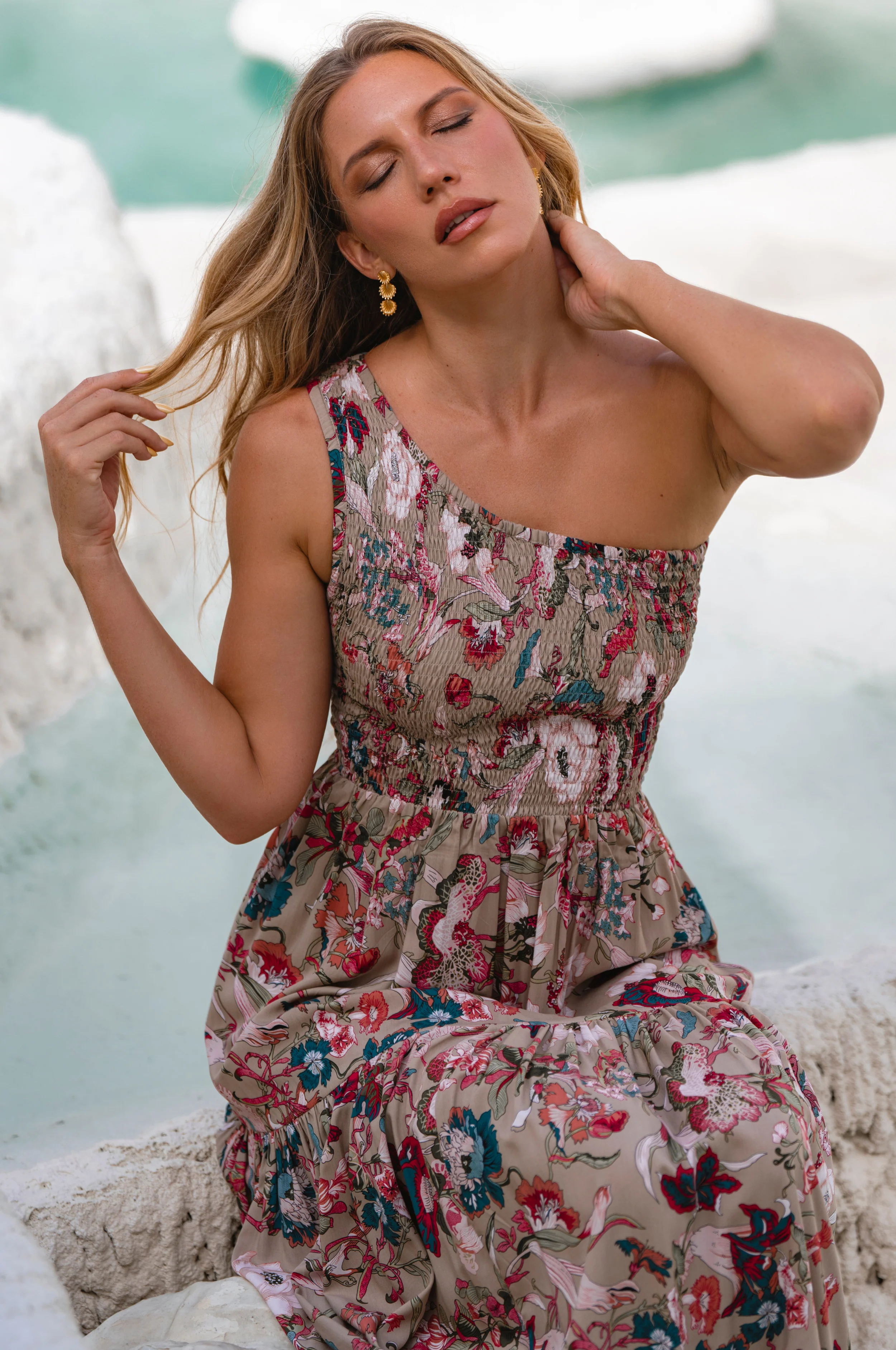 Cassandra One Shoulder Maxi Dress - Image 44