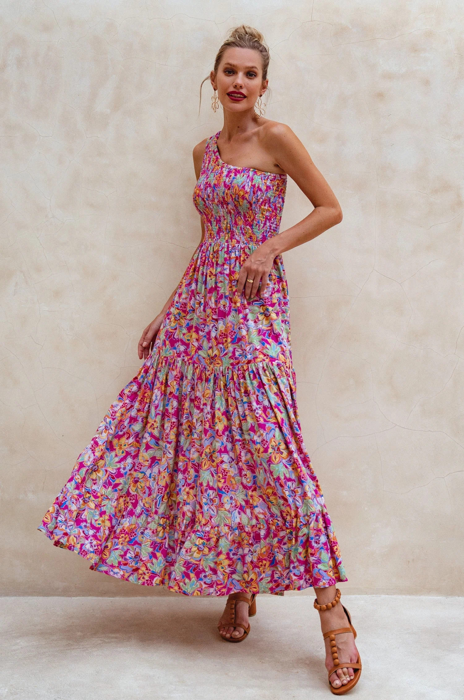 Cassandra One Shoulder Maxi Dress - Image 21