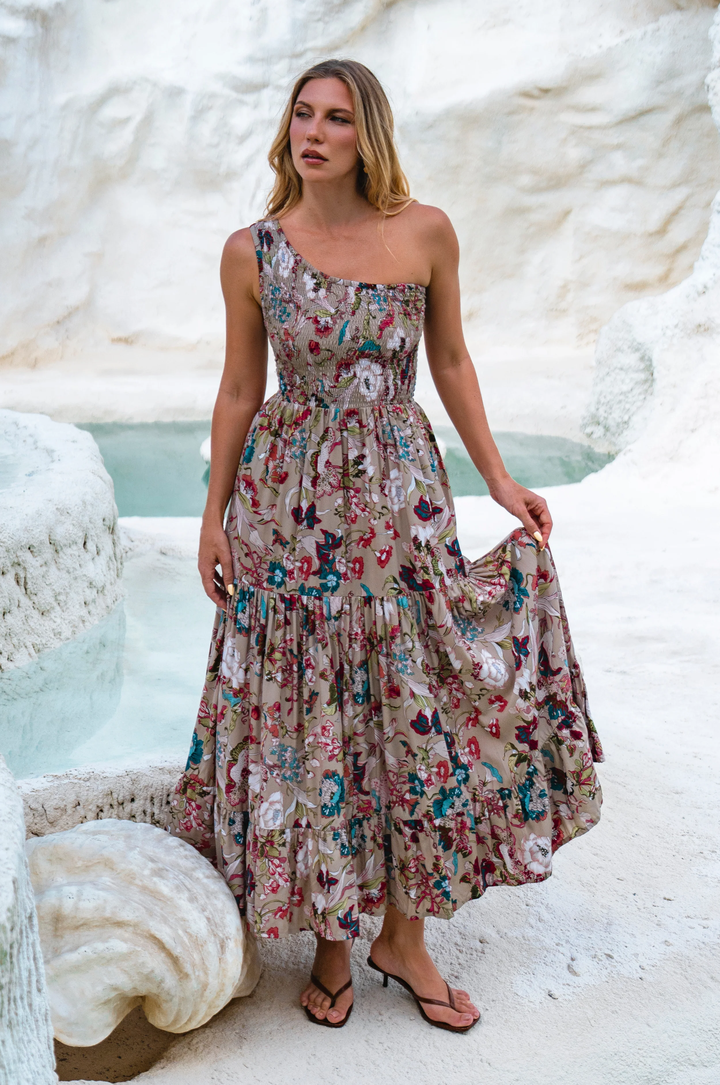 Cassandra One Shoulder Maxi Dress - Image 46