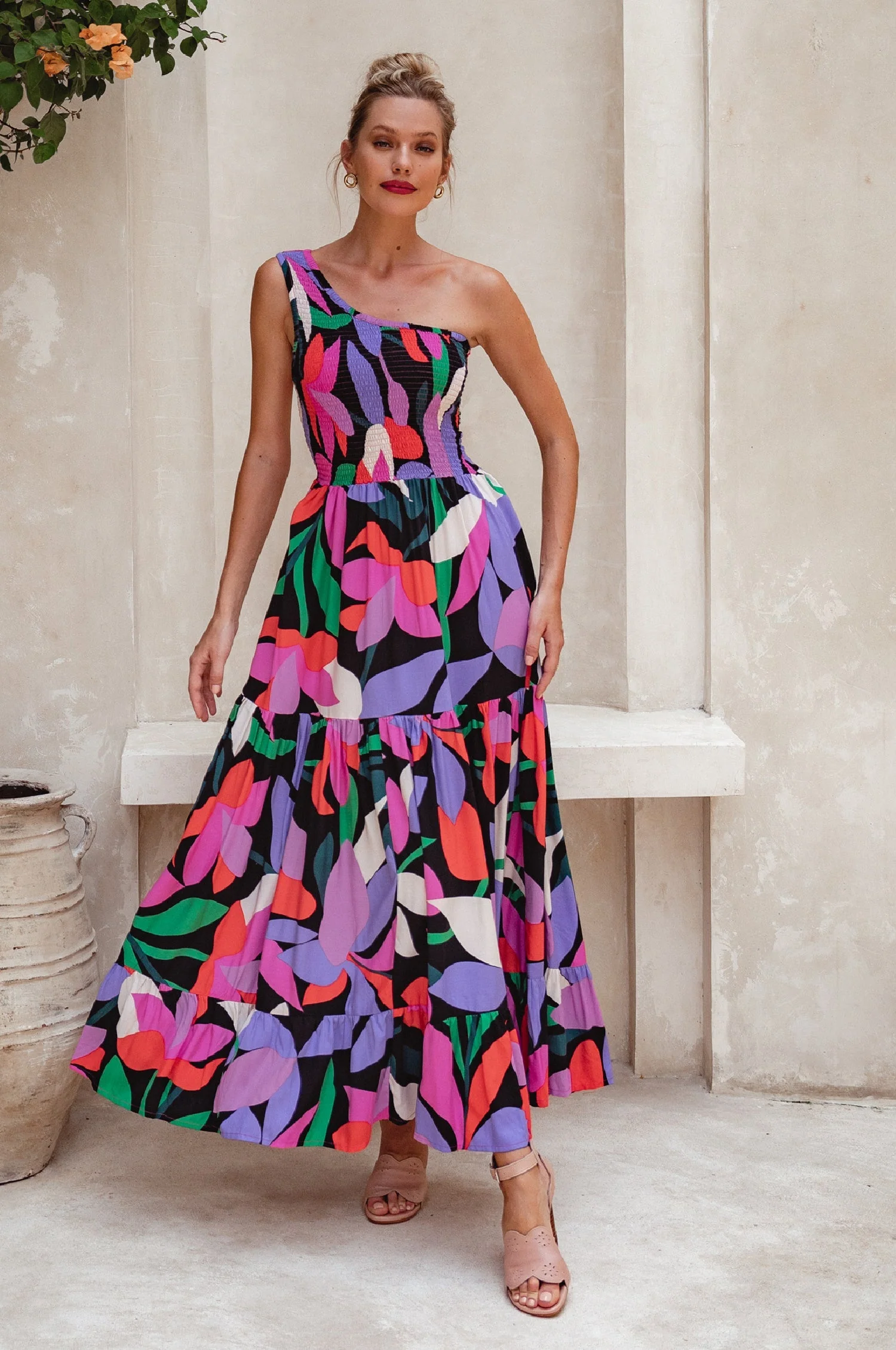 Cassandra One Shoulder Maxi Dress - Image 31