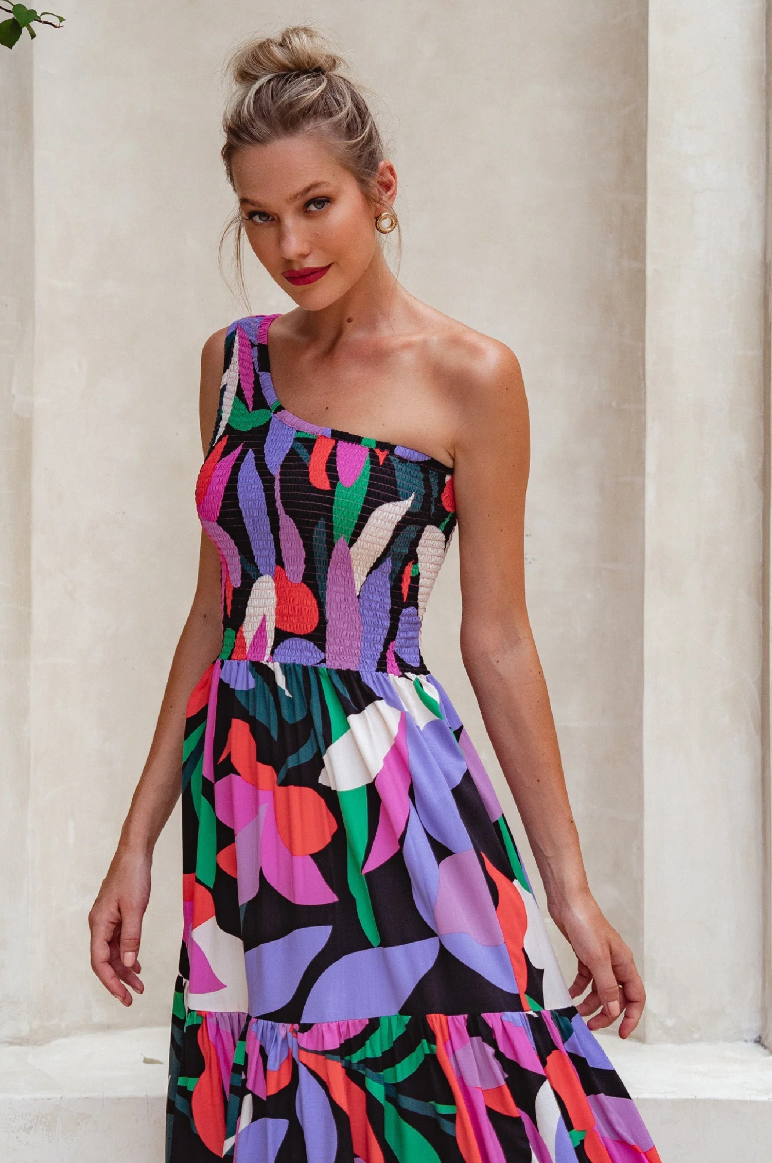 Cassandra One Shoulder Maxi Dress - Image 32