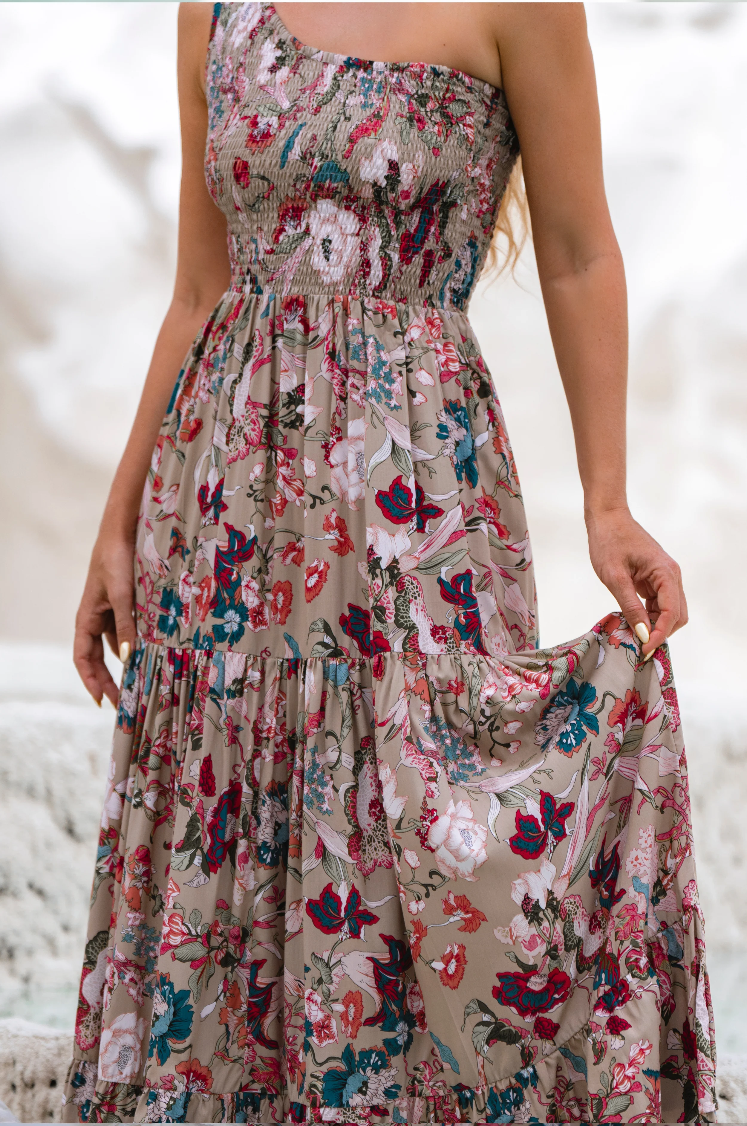 Cassandra One Shoulder Maxi Dress - Image 48