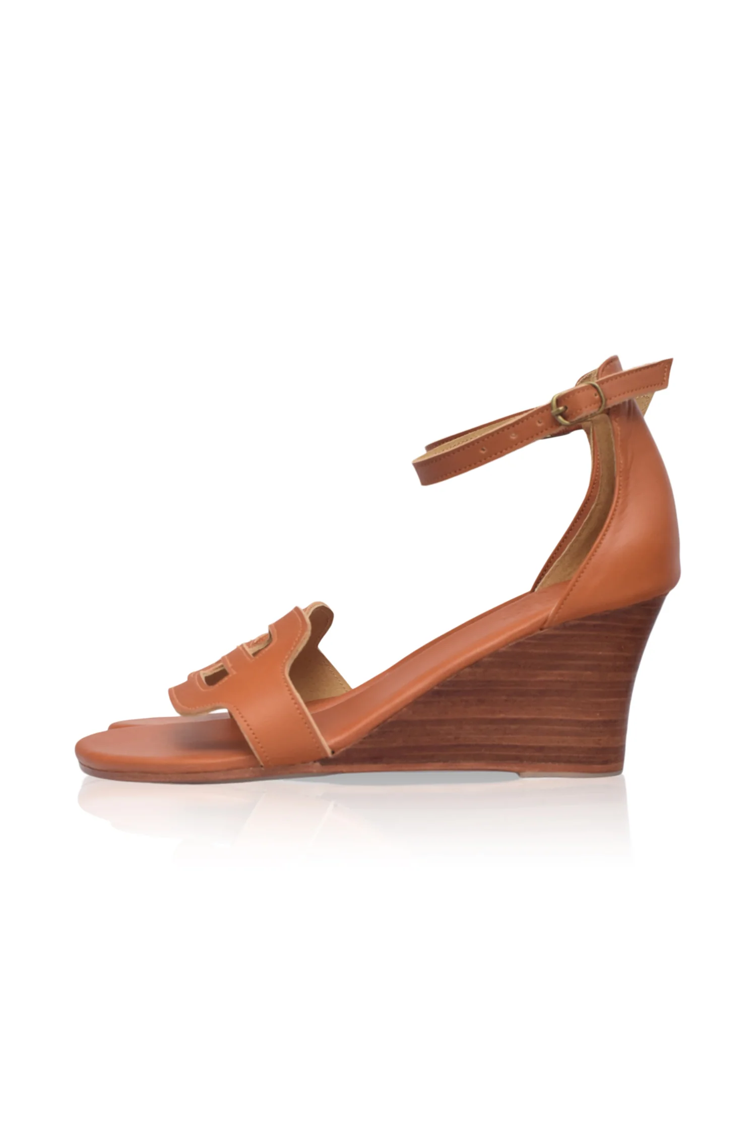 Como Leather Wedge Sandals - Image 6