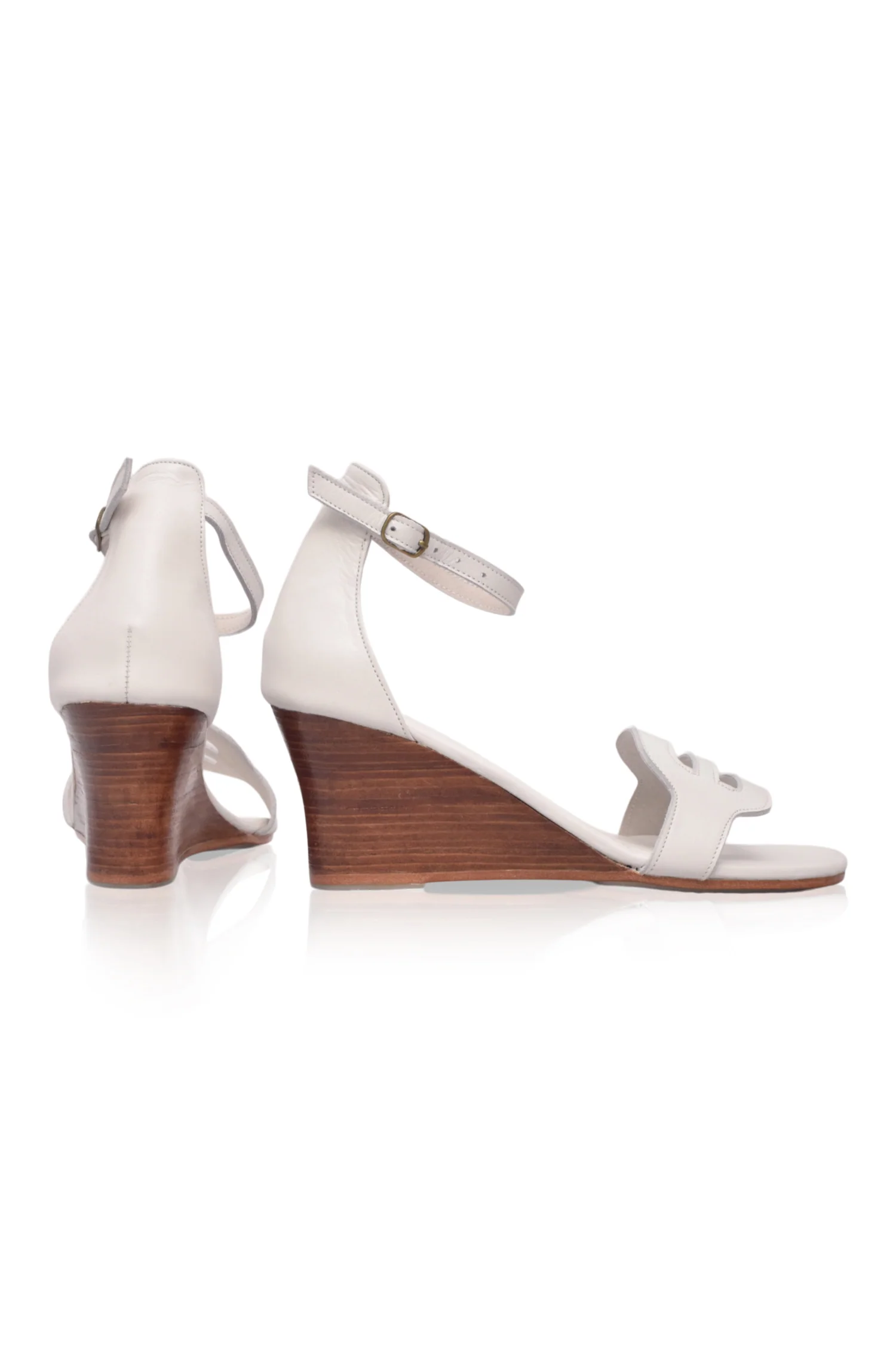 Como Leather Wedge Sandals (Sz. 5.5 - 10) - Image 8