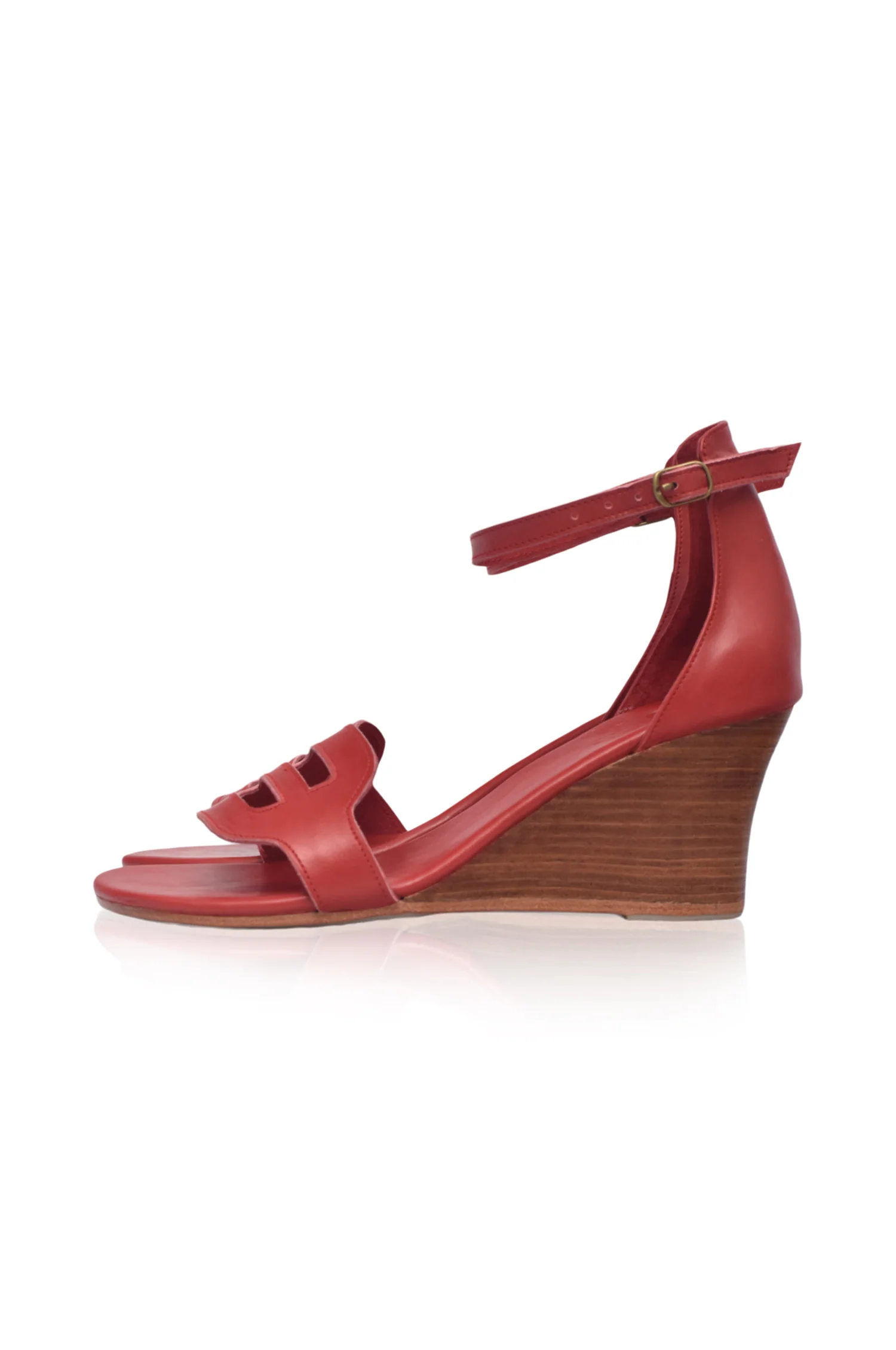 Como Leather Wedge Sandals - Image 7