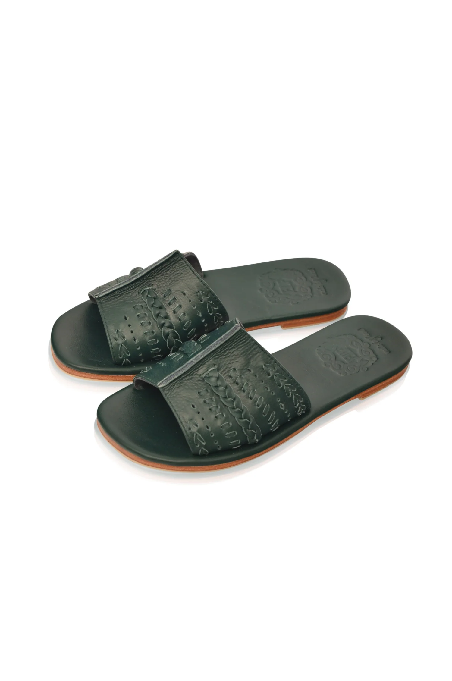 Dolce Vita Leather Slide Sandals - Image 3