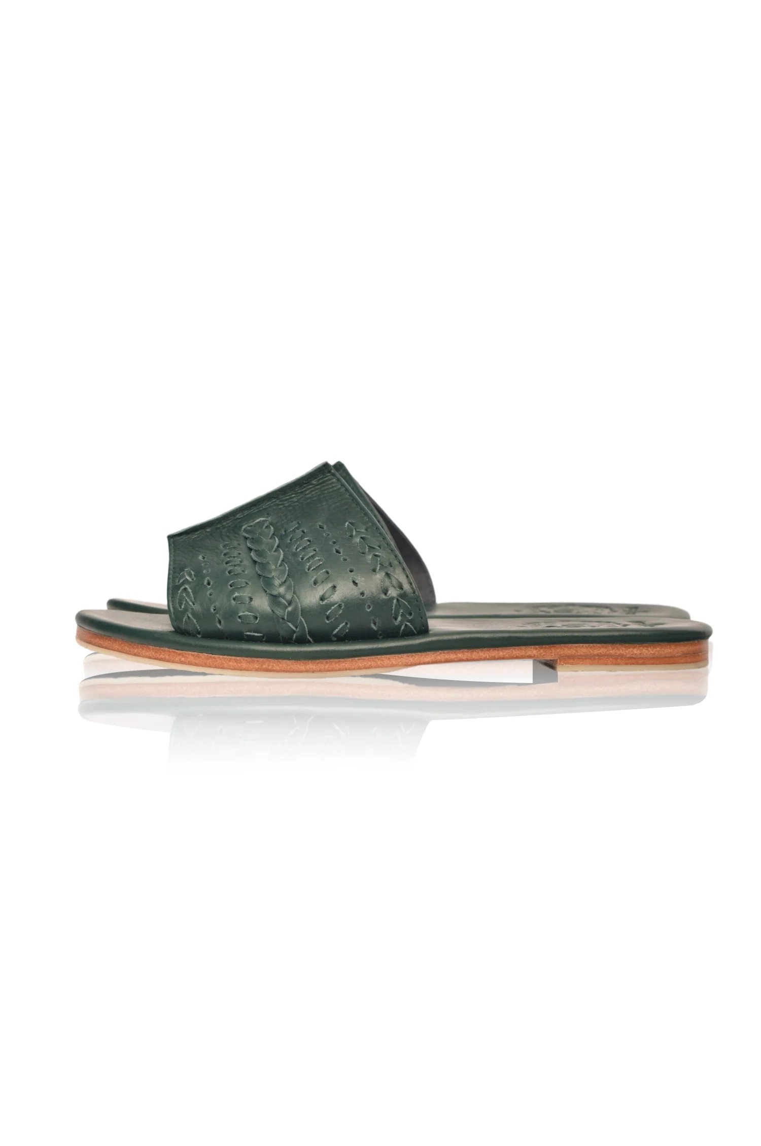 Dolce Vita Leather Slide Sandals - Image 4