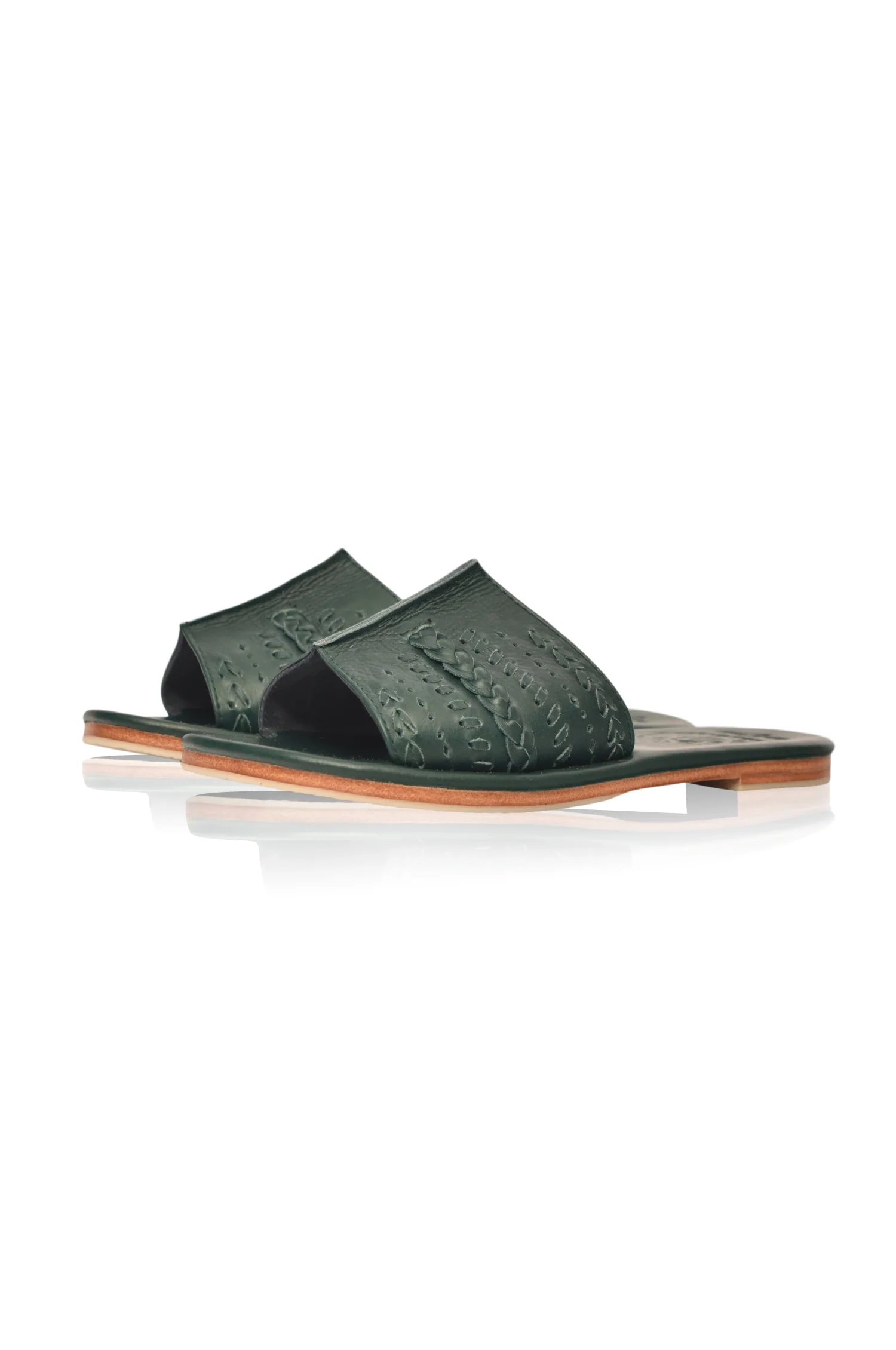 Dolce Vita Leather Slide Sandals - Image 5