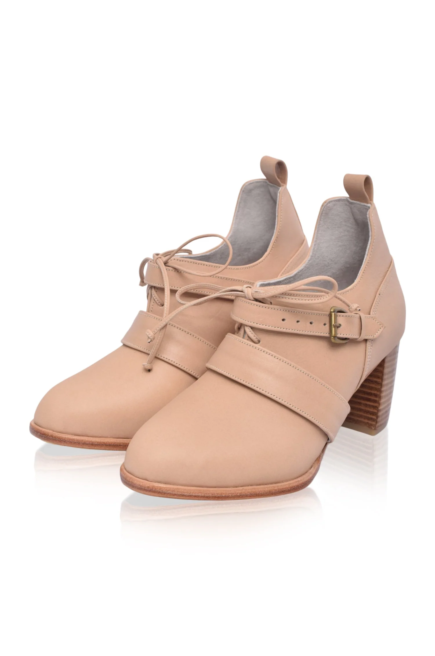 Josephine Lace-Up Leather 7 cm Heels (Sz. 6.5) - Image 3