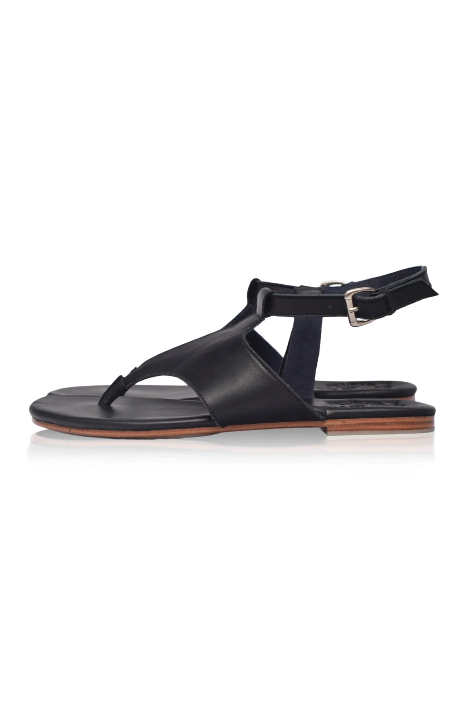 Lost in Jungle T-Strap Leather Sandals - Image 4