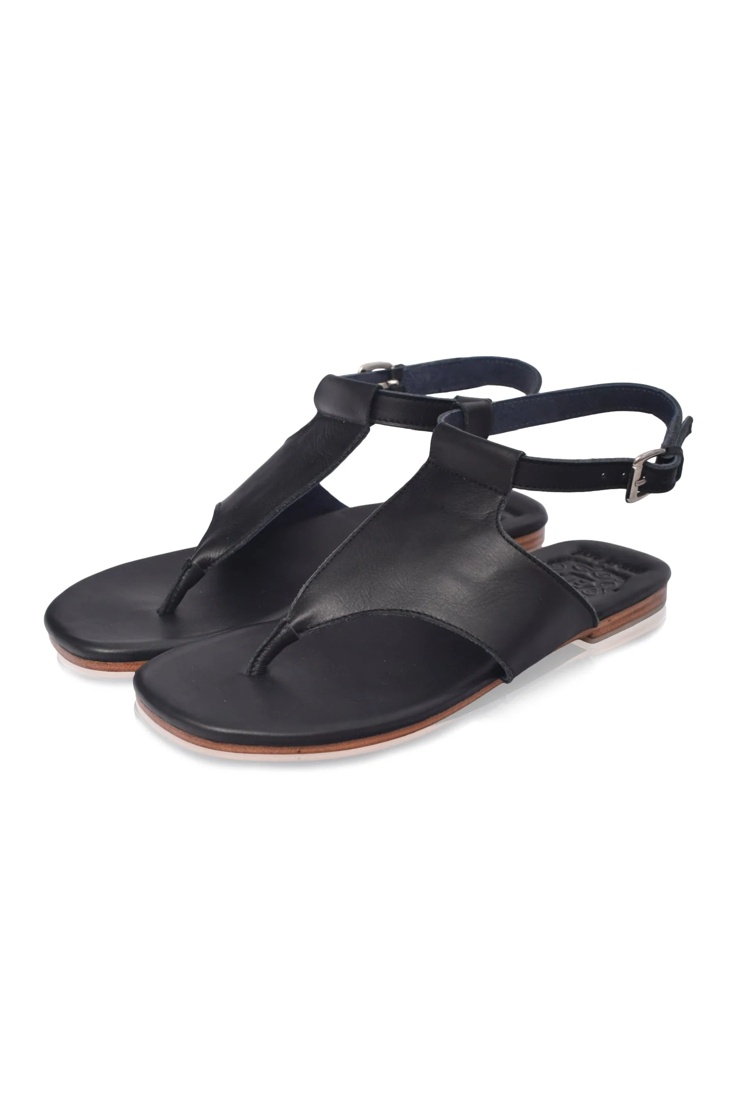 Lost in Jungle T-Strap Leather Sandals (Sz. 5 & 8) - Image 3