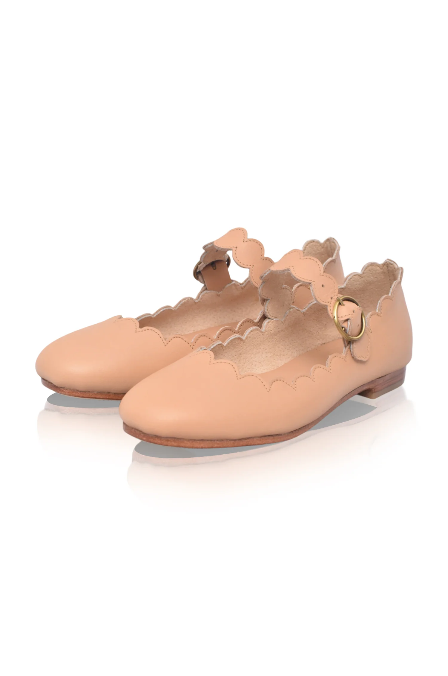 Mia Rosa Scalloped Mary Jane Flats - Image 4