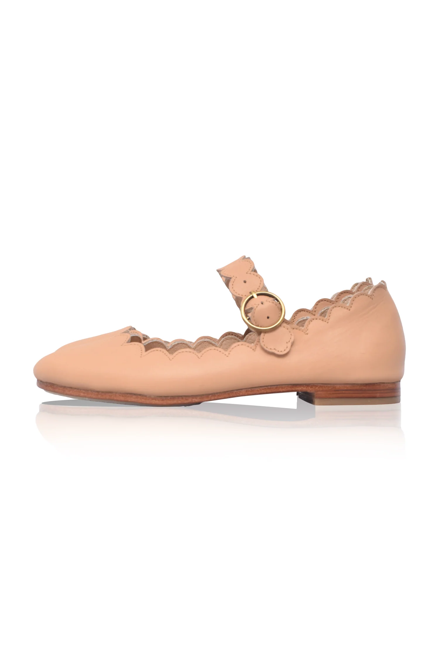 Mia Rosa Scalloped Mary Jane Flats - Image 9