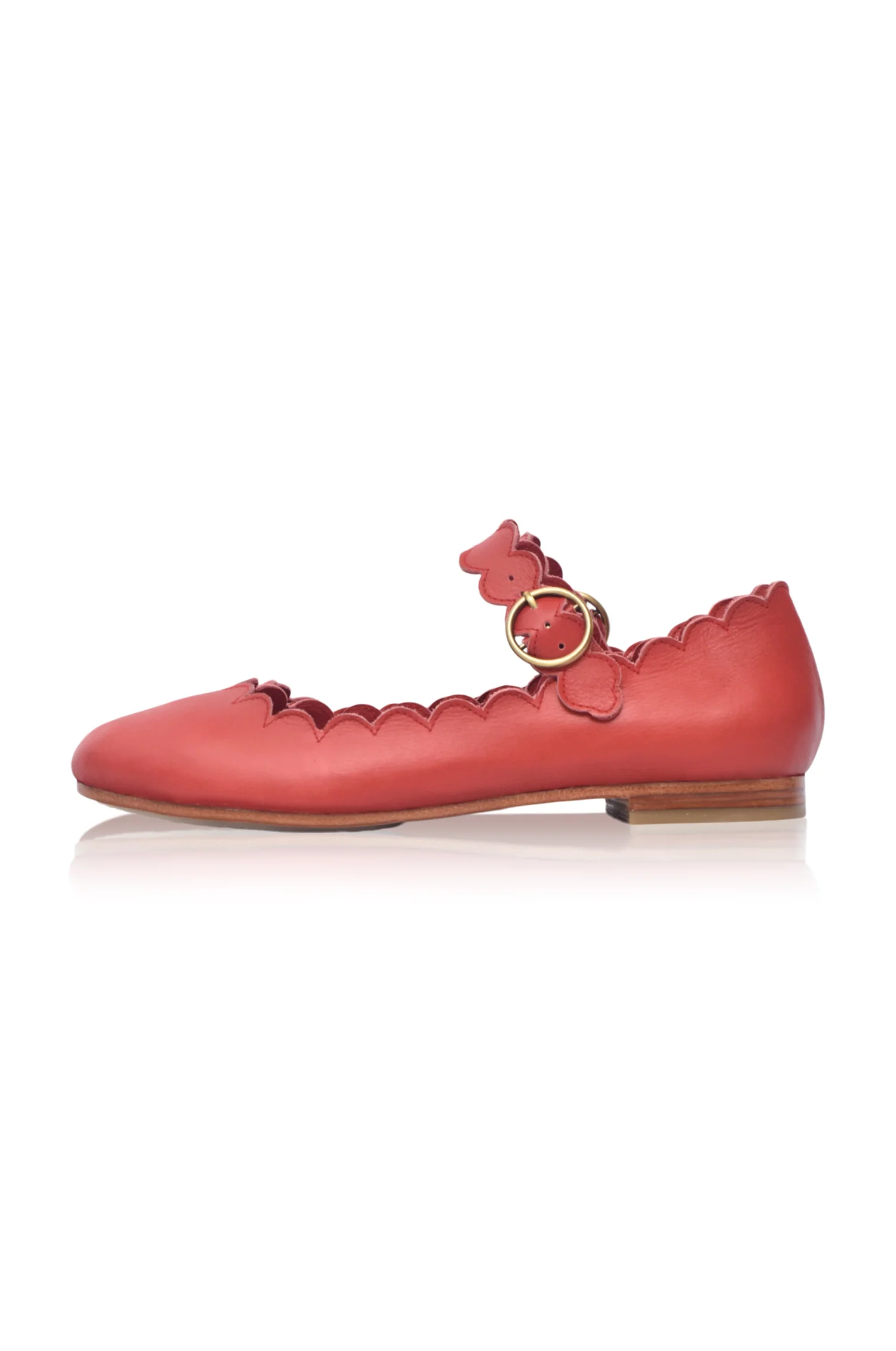 Mia Rosa Scalloped Mary Jane Flats - Image 7