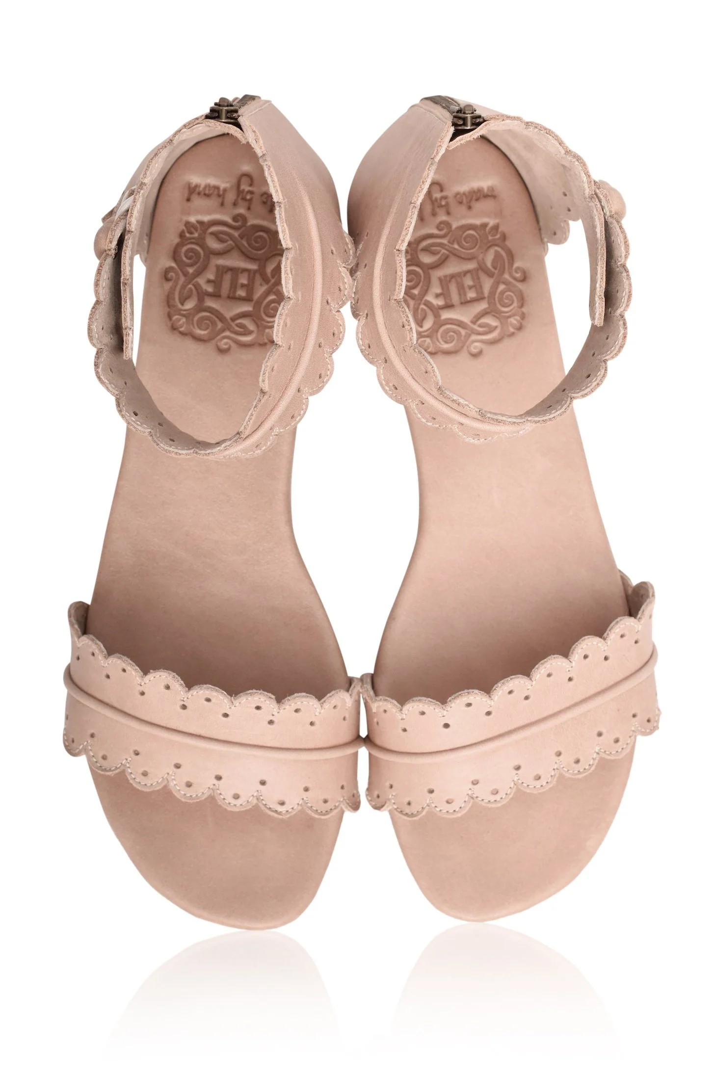 Midsummer Scalloped Leather Sandals - Image 5