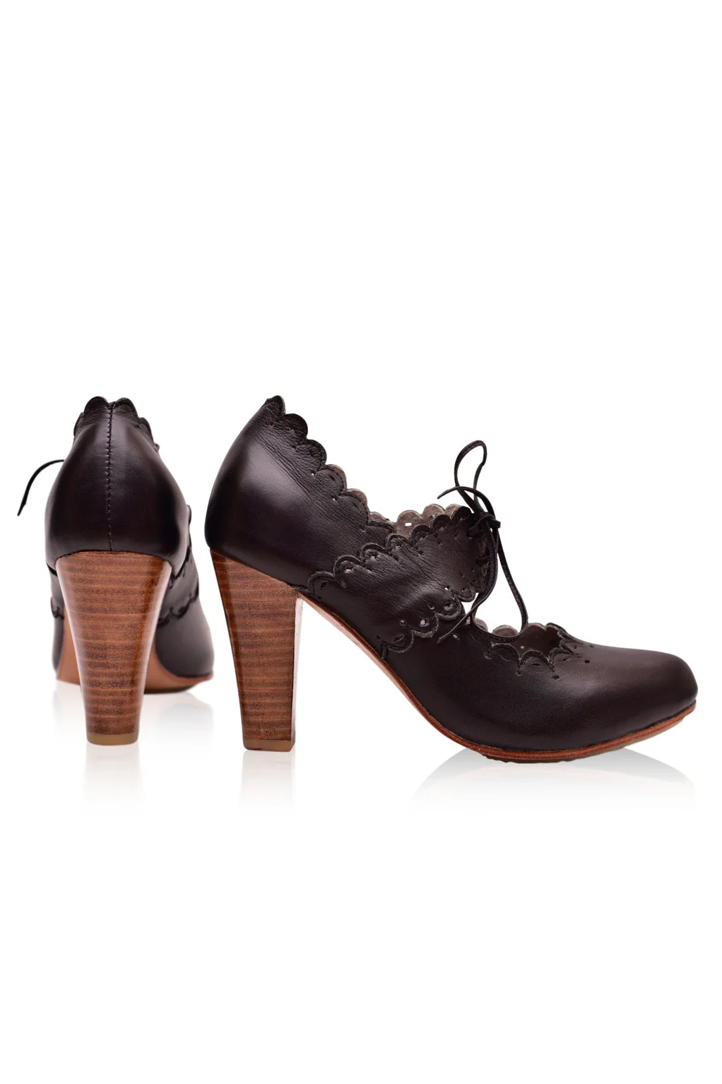 Paradise Bird Leather Heels - Image 4