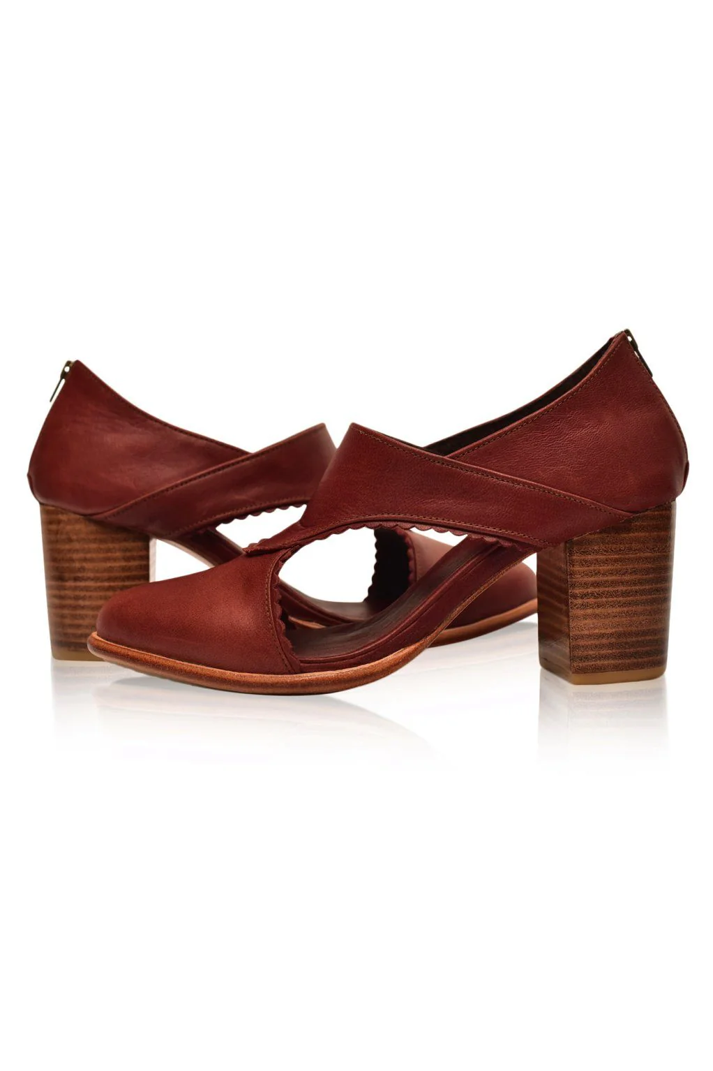 Rain Kiss Leather Heel Booties - Image 10