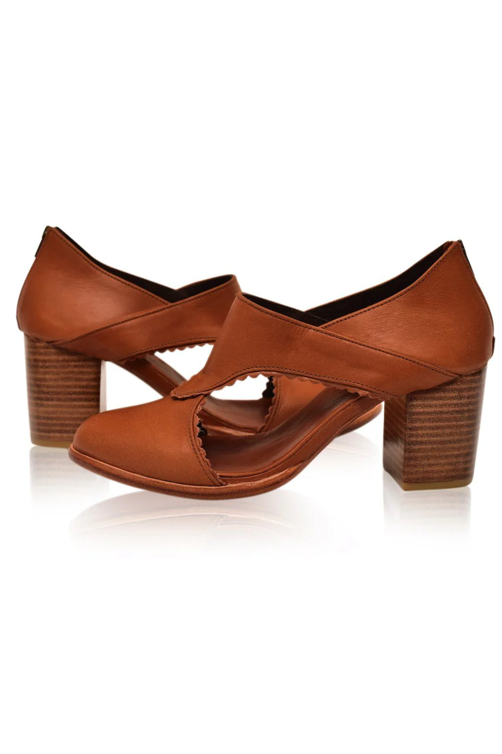 Rain Kiss Leather Heel Booties - Image 11