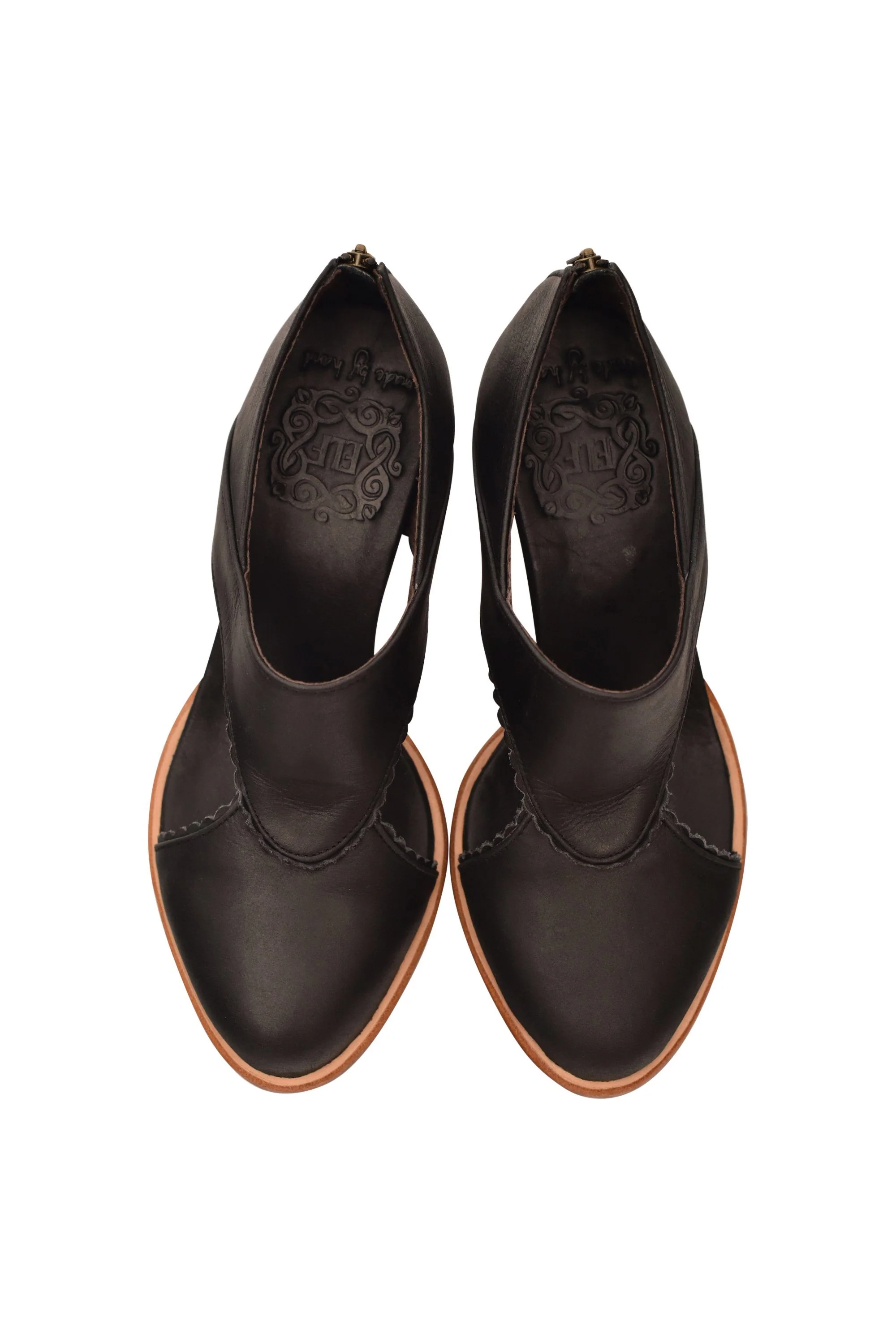 Rain Kiss Leather Heel Booties - Image 3