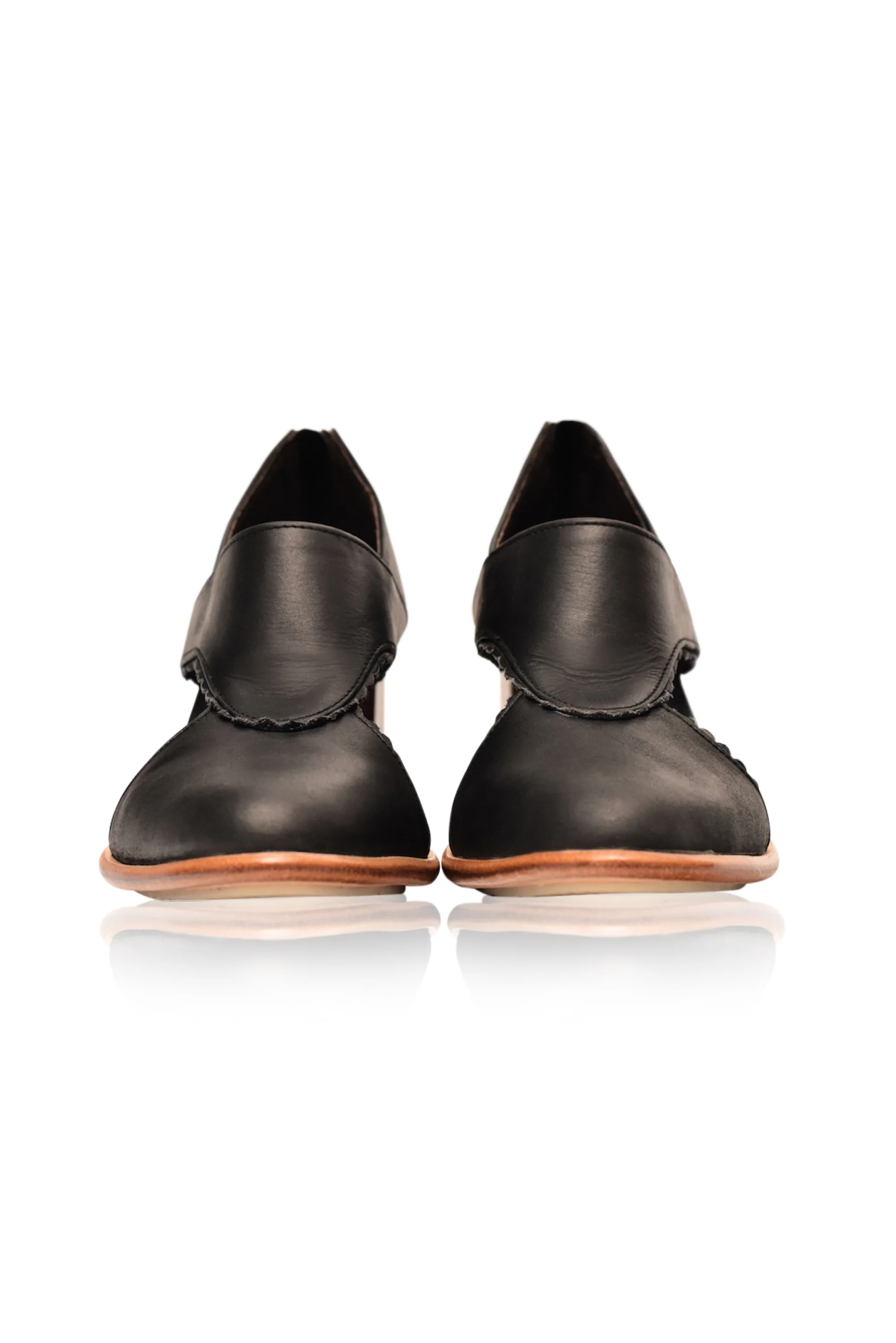 Rain Kiss Leather Heel Booties - Image 7
