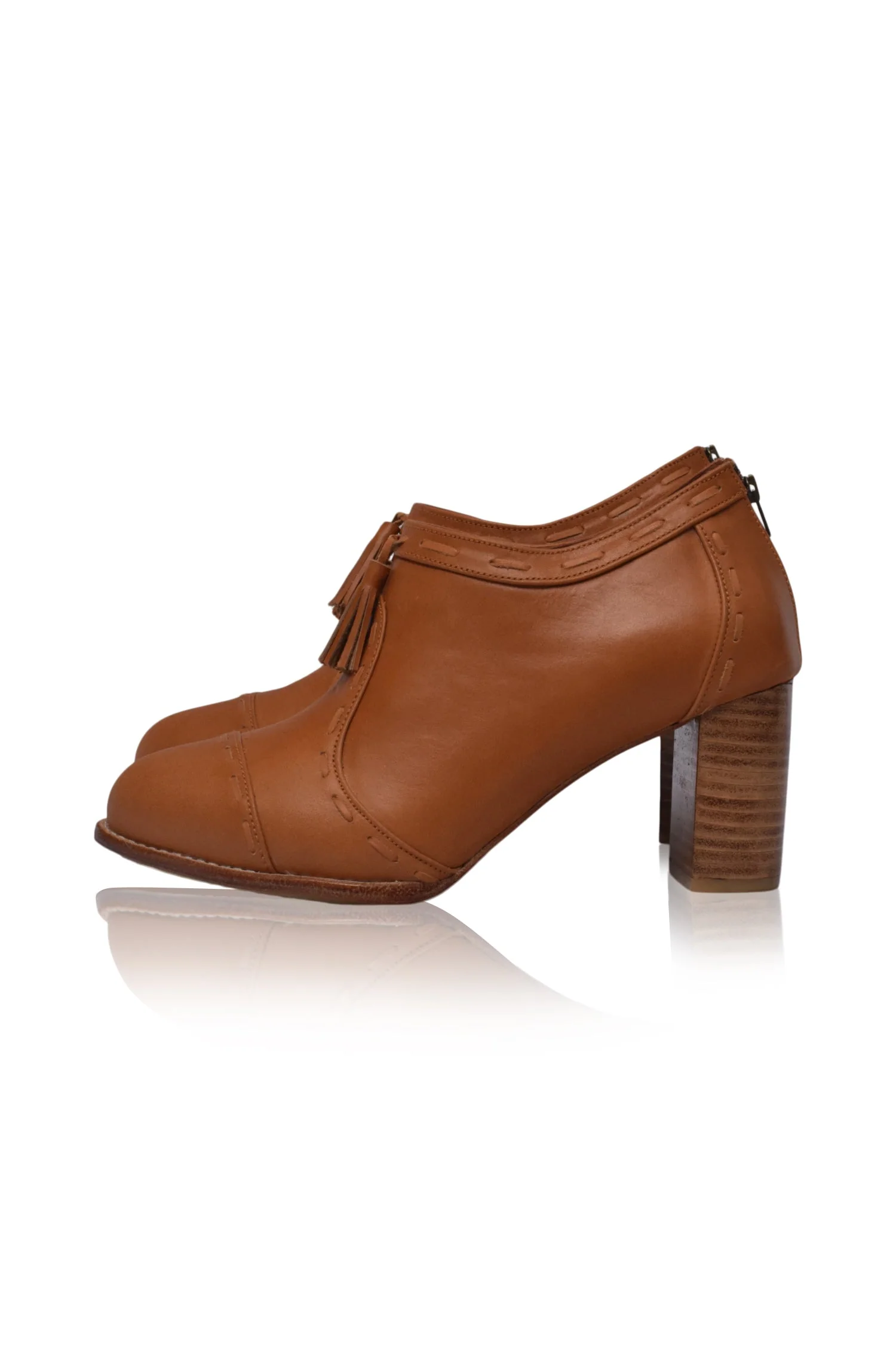 Sensational Leather Booties (Sz. 8) - Image 8
