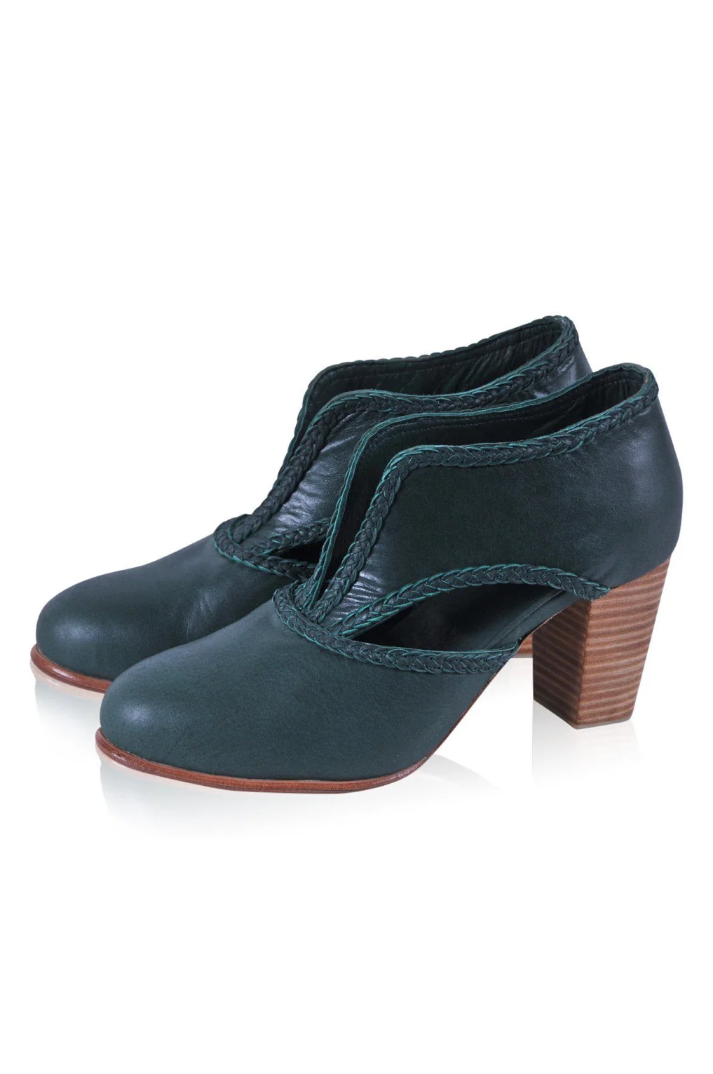 Spirit Walker Leather Heel Booties - Image 4