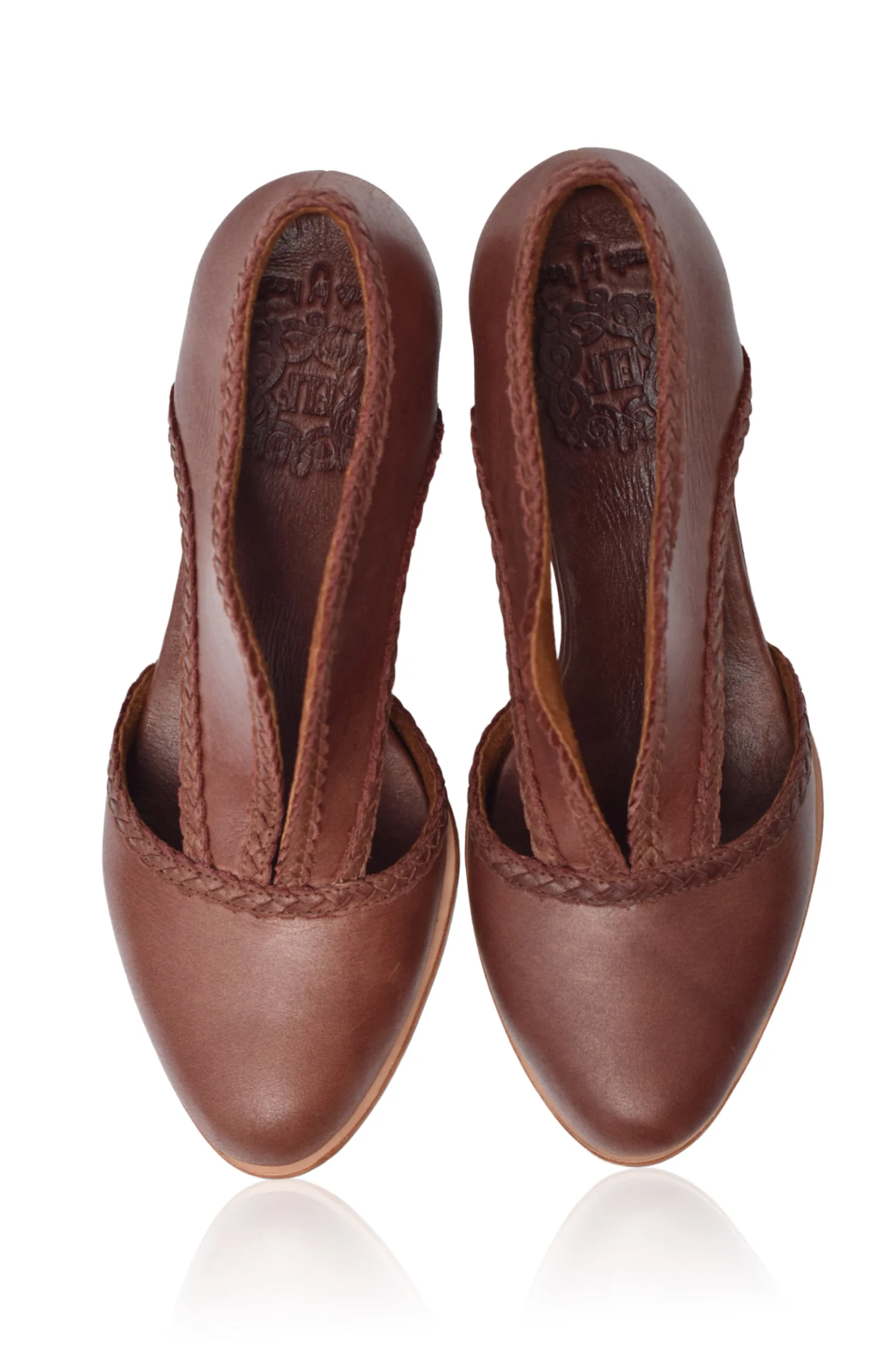 Spirit Walker Leather Heel Booties 5 cm Heel (Sz. 5.5 & 11.5) - Image 4