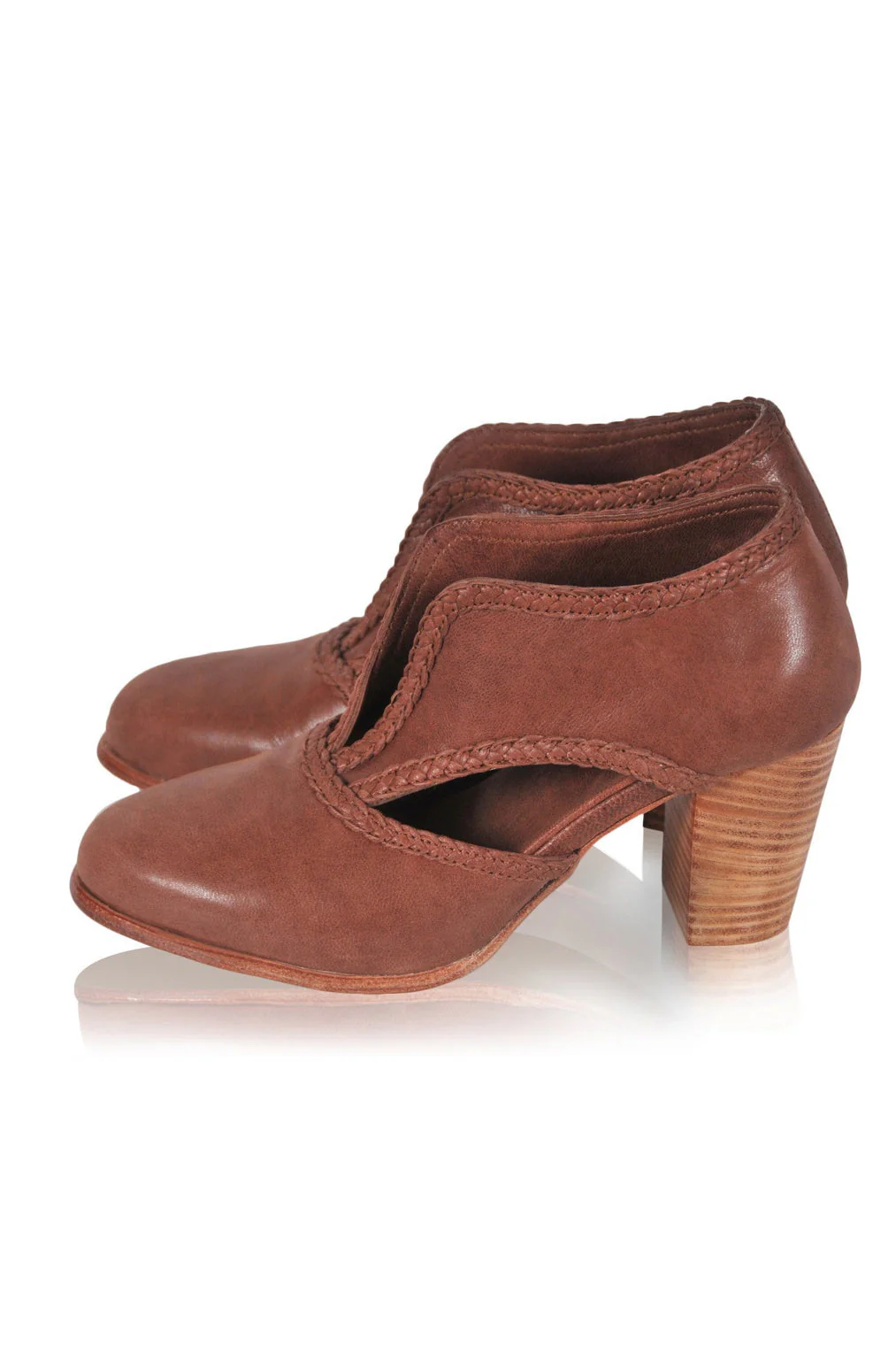 Spirit Walker Leather Heel Booties (Sz. 5-7.5) - Image 4