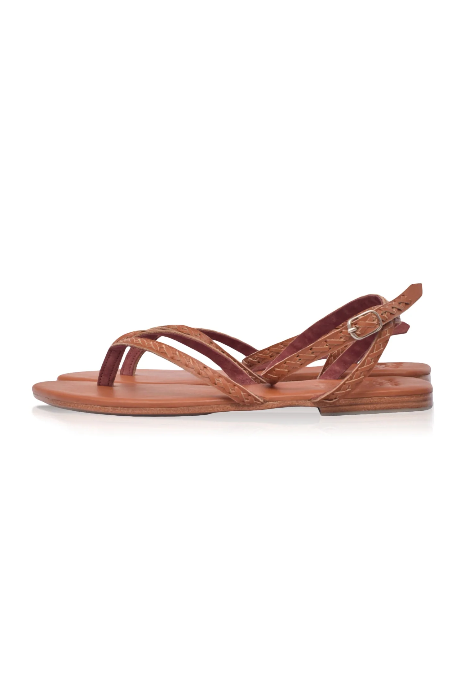Starsand Braided Thong Leather Sandals (Sz. 5 & 10) - Image 3