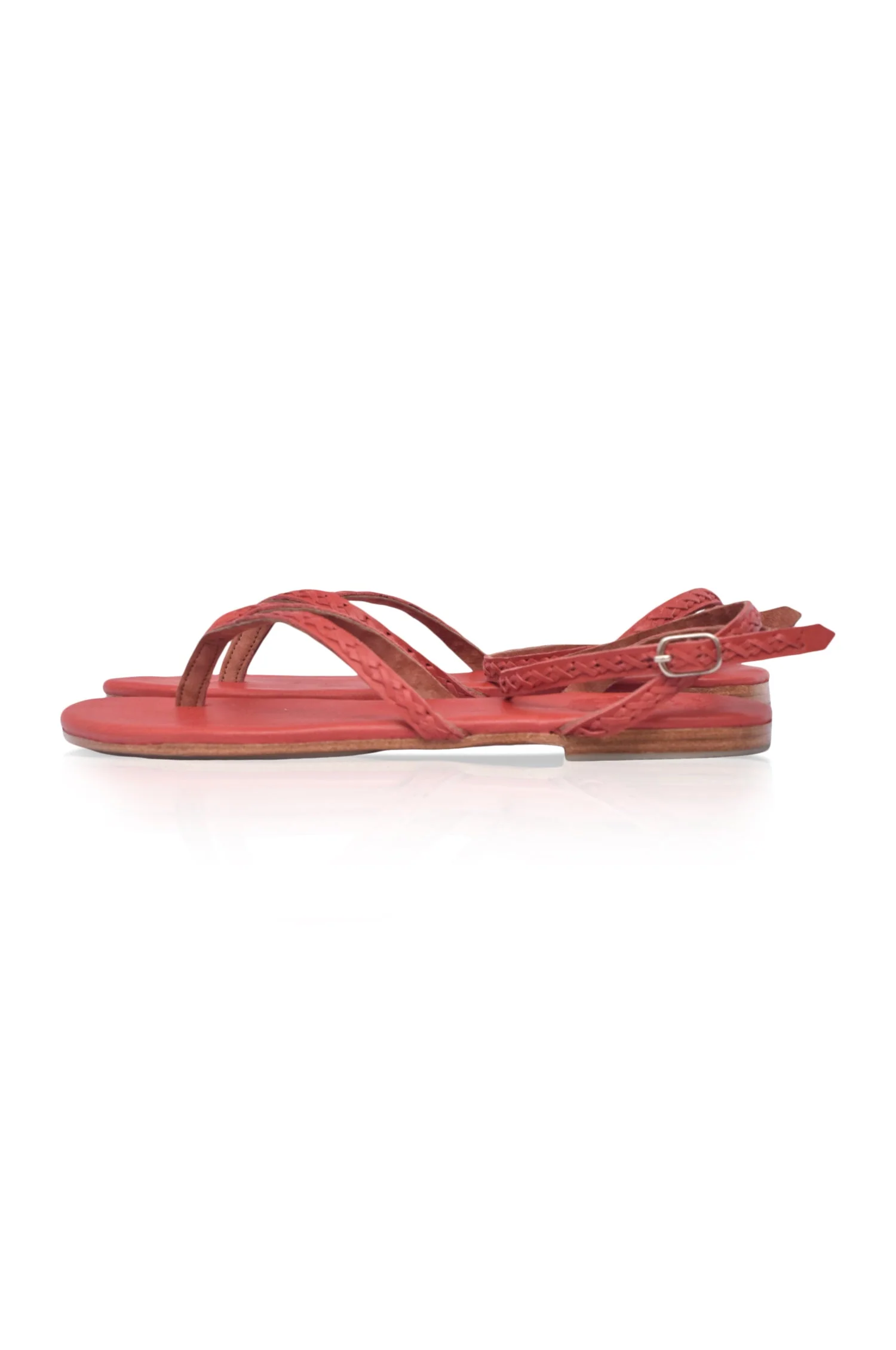 Starsand Braided Thong Leather Sandals (Sz. 5 & 10) - Image 5