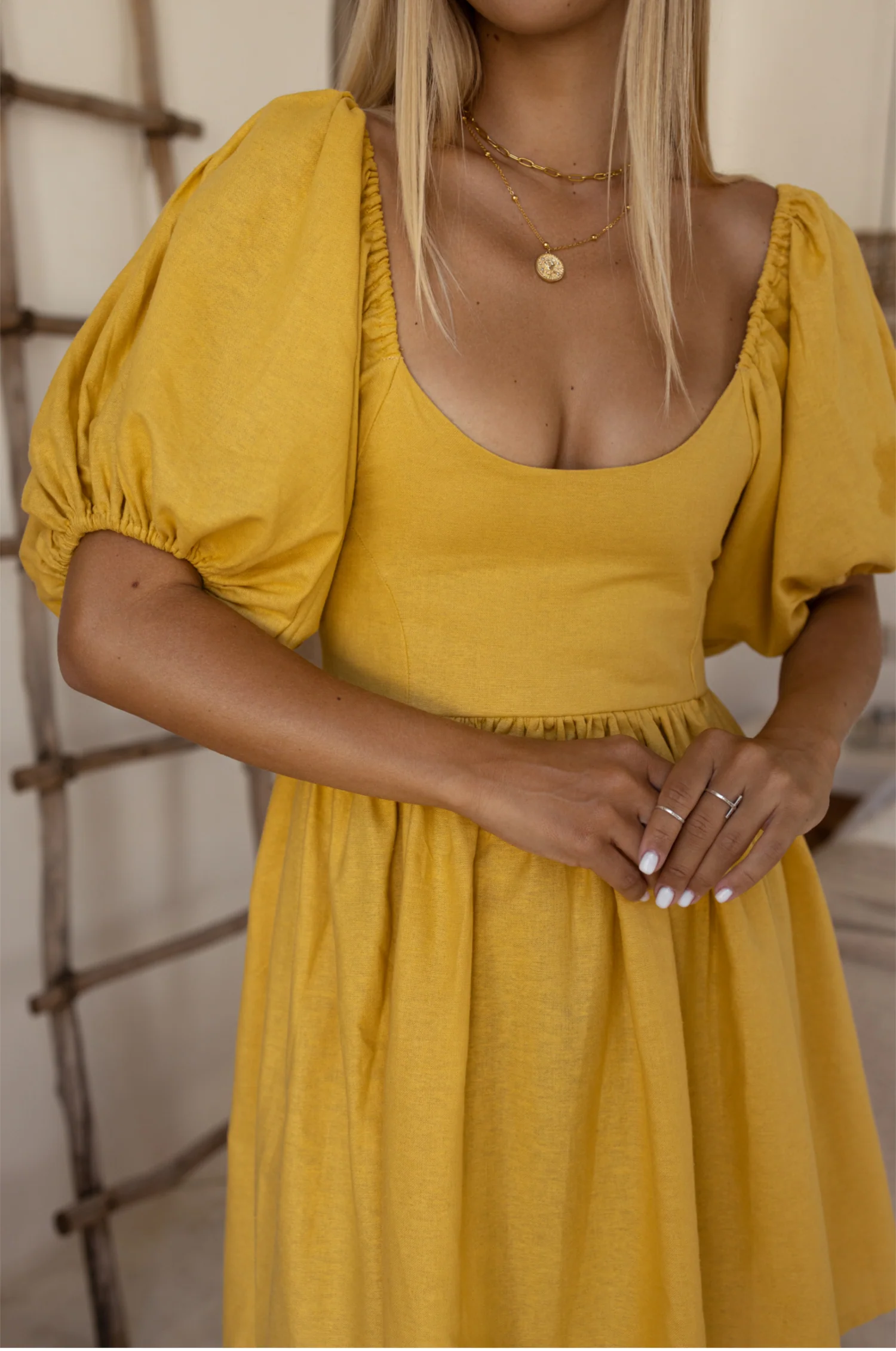 Strawberry Fields Puff Sleeve Mini (Sale) - Image 47