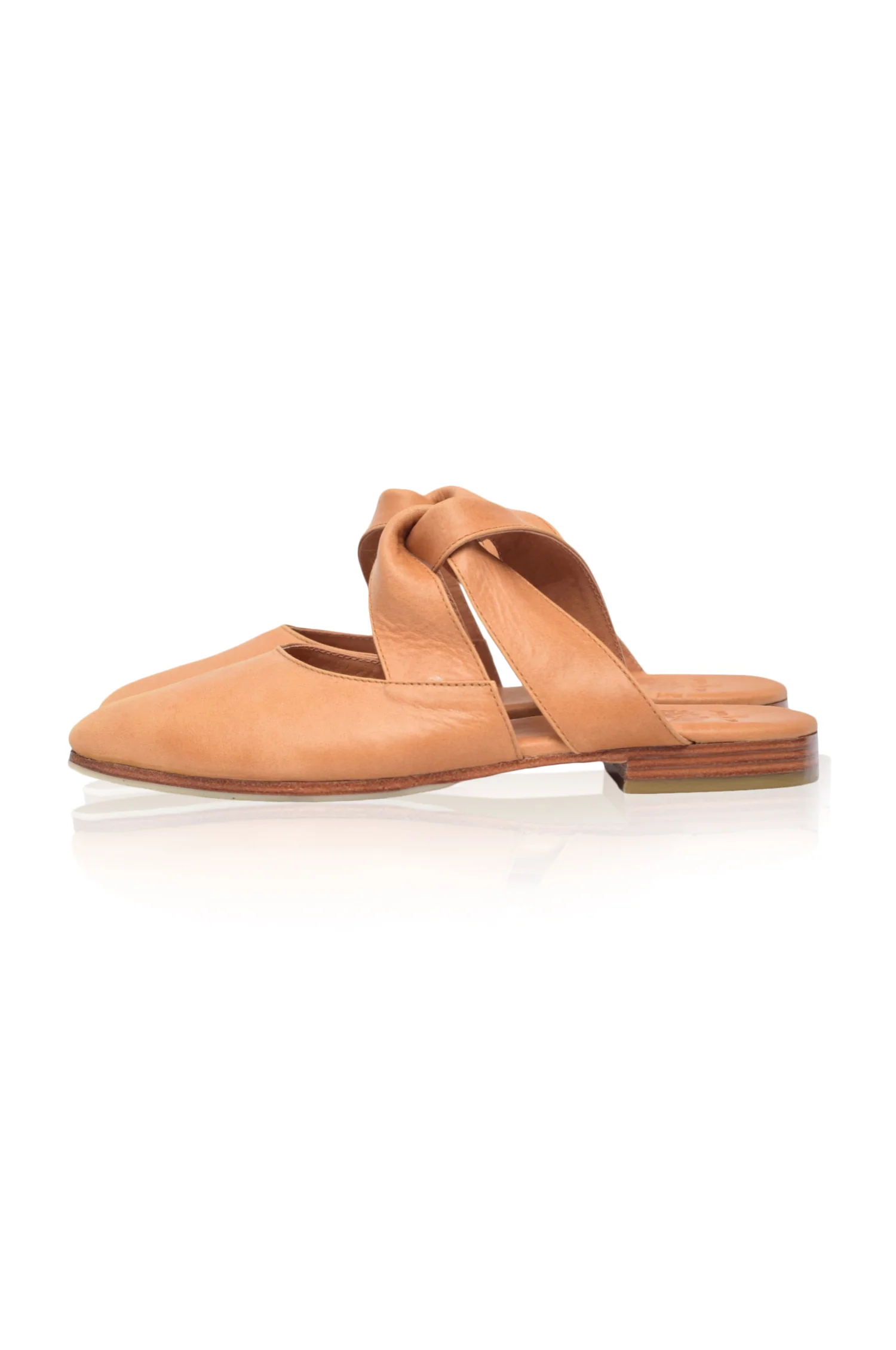 Taj Mahal Pointy Toe Leather Mules - Image 8